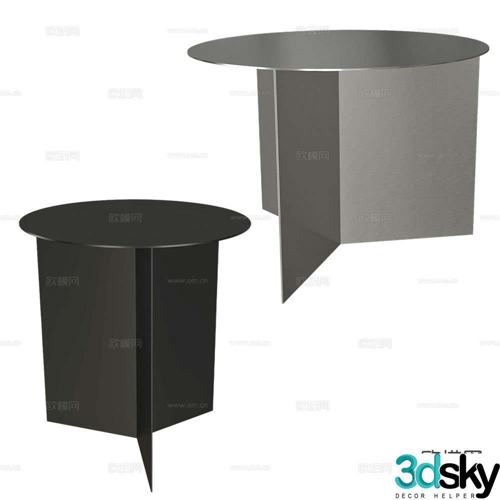 Sgib side table corner table round table table table 3d model