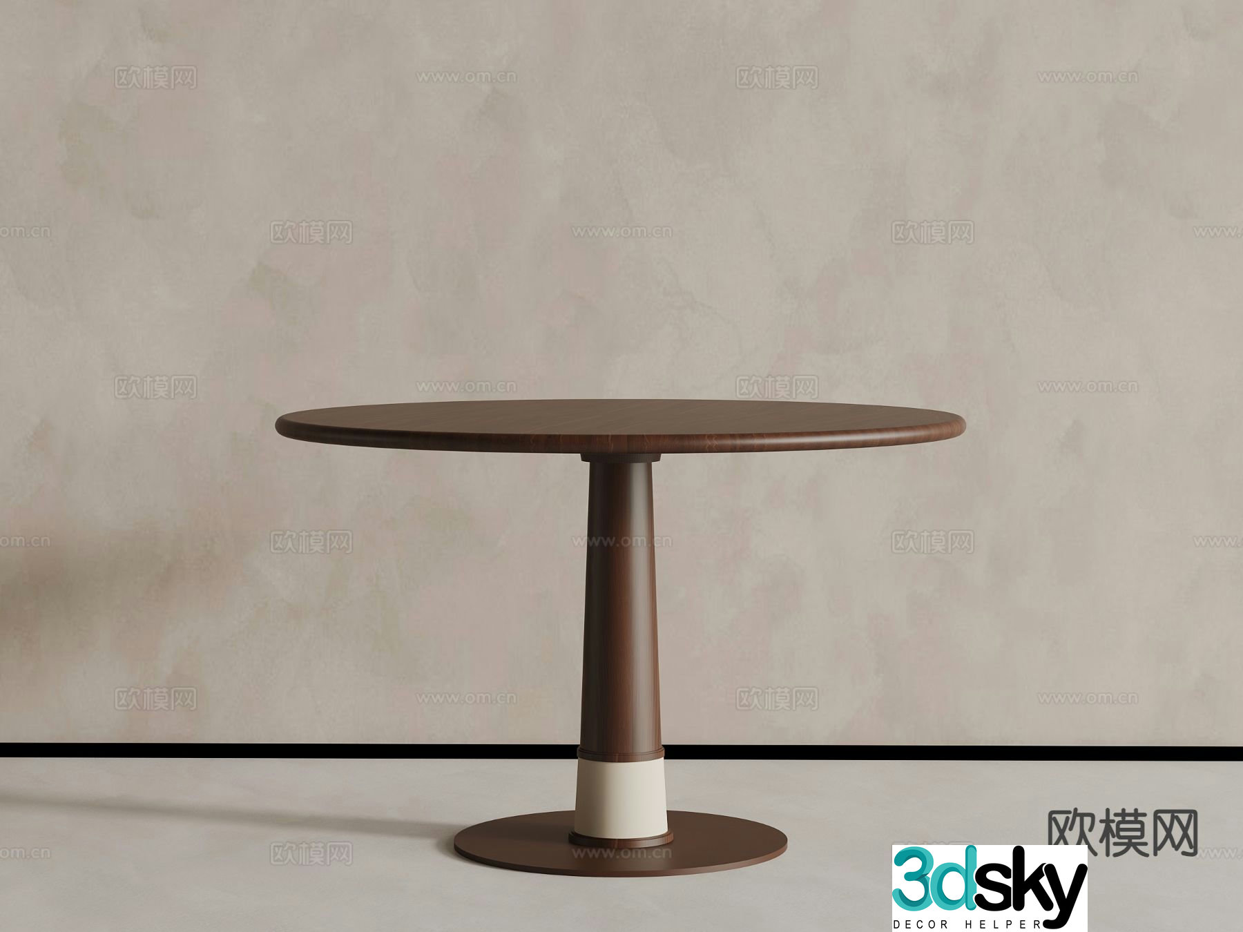 Medieval dining table 3d model