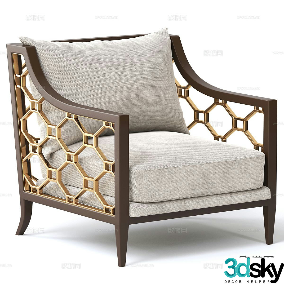 Single sofa 3d model