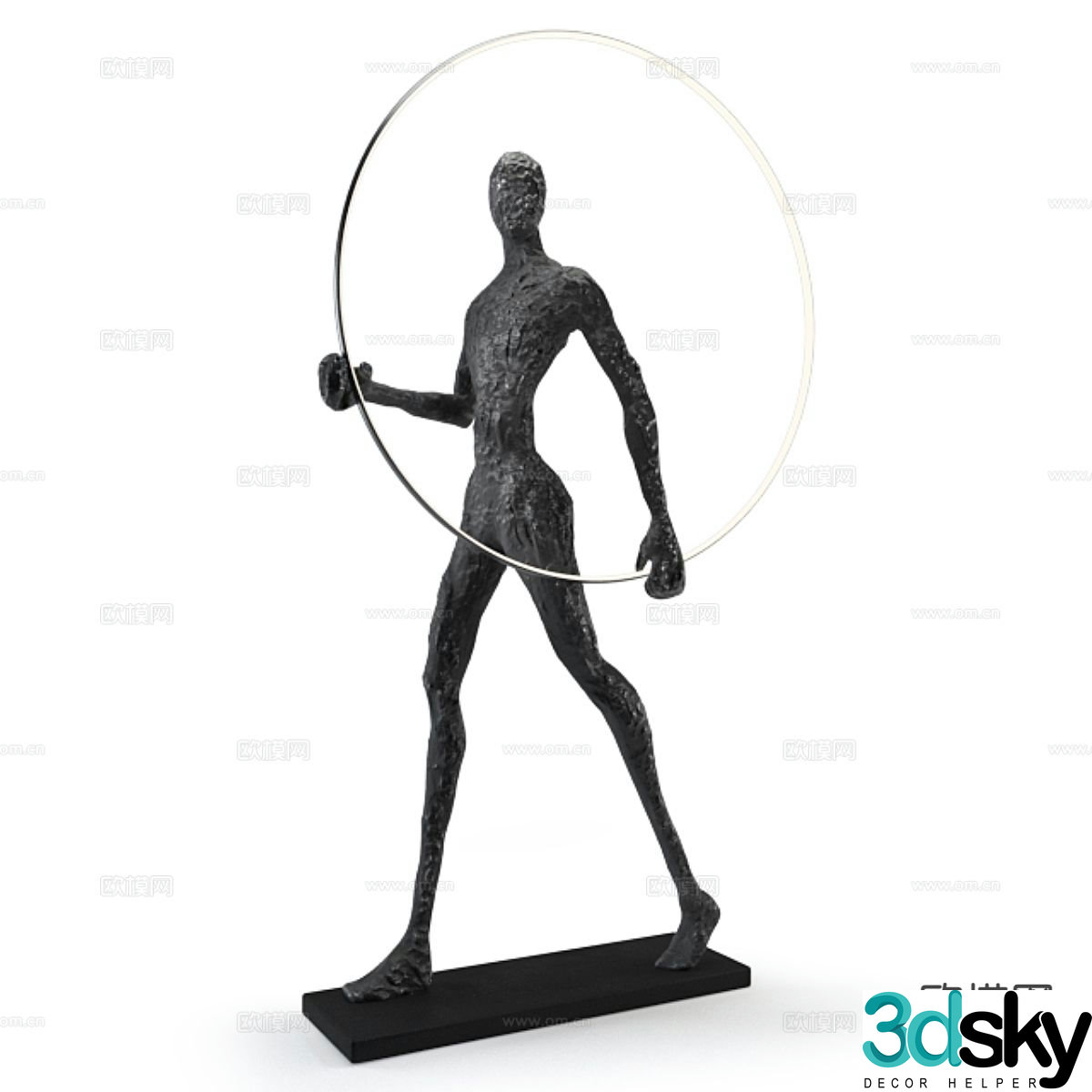Creative floor lamp character lamp 3d model