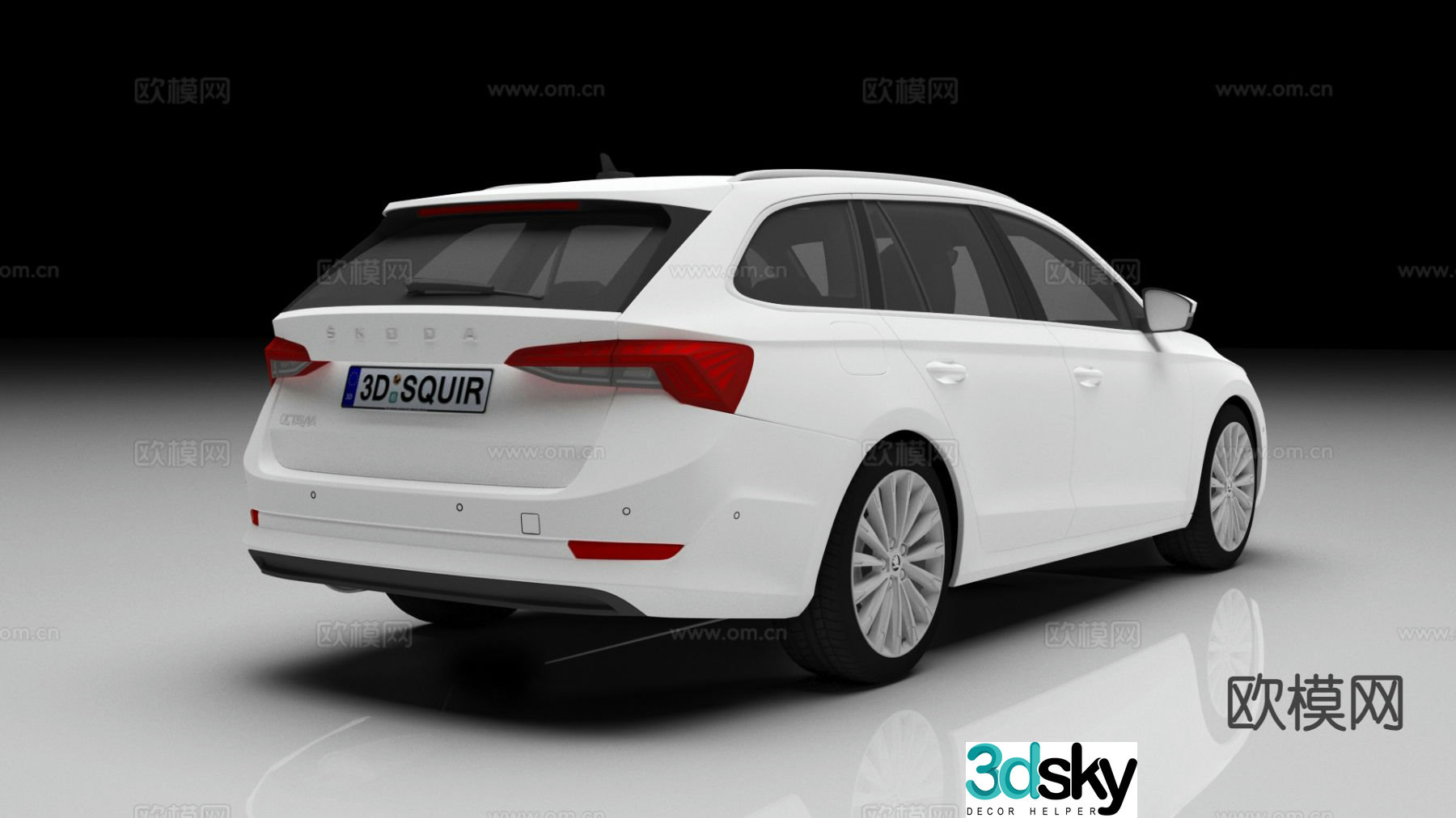 Volkswagen Skoda car SUV car off road vehicle 3d model