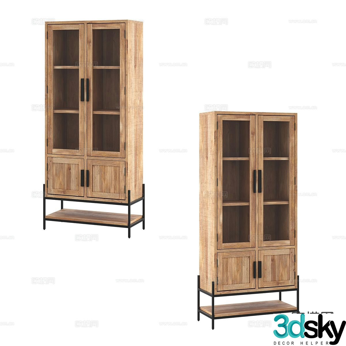 Nordic bookcase 3d model