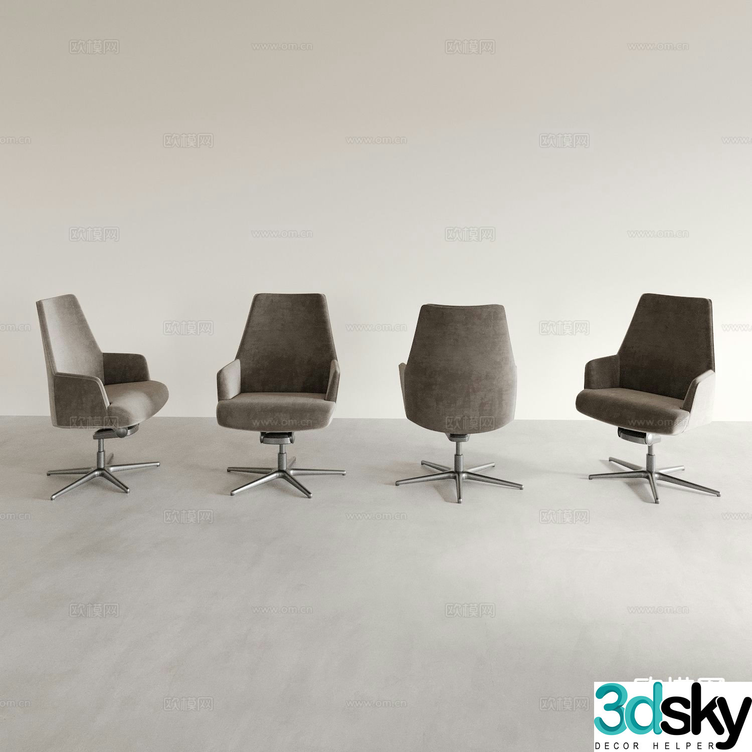 Office chair conference chair staff chair 3d model