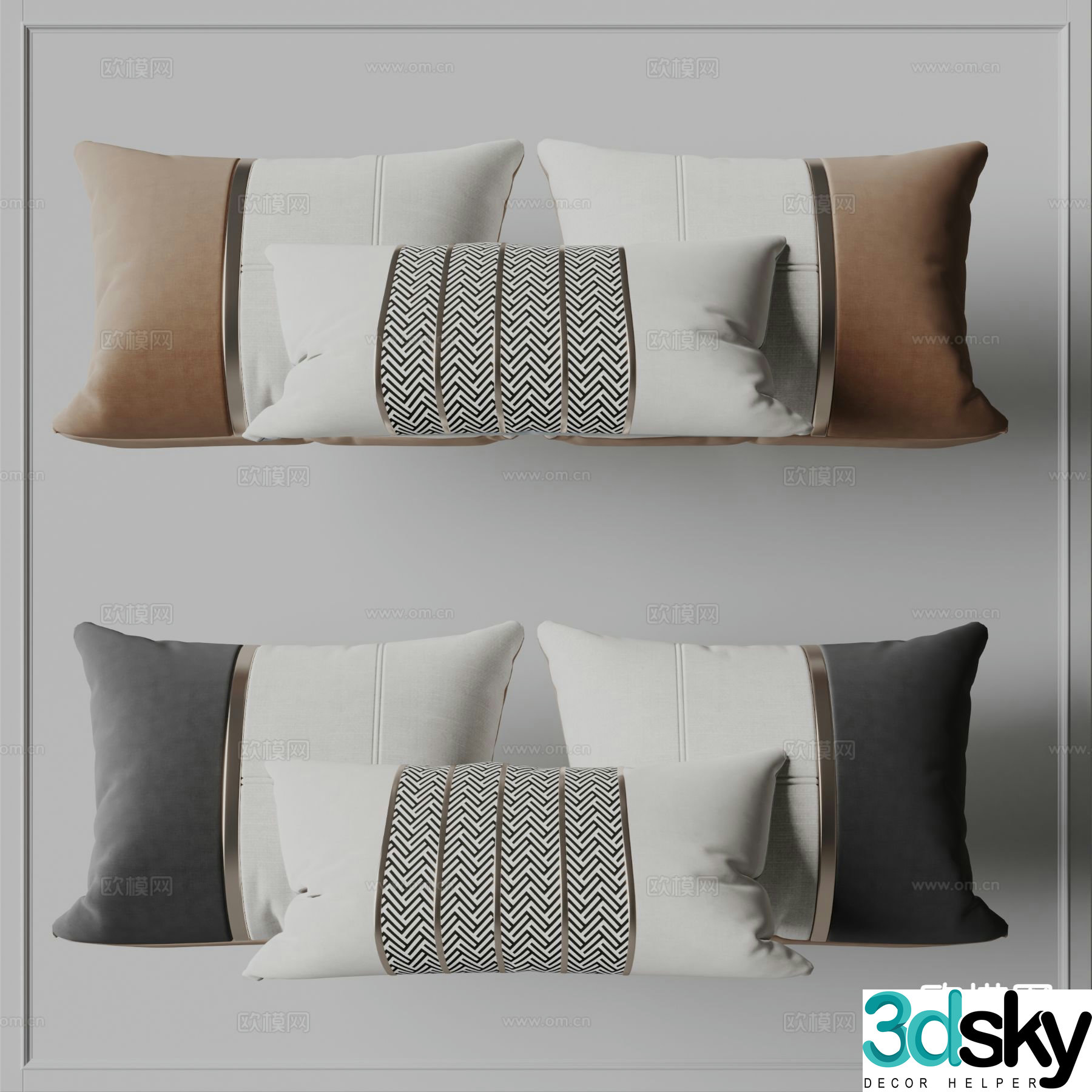 modern pillow pillow 3d model