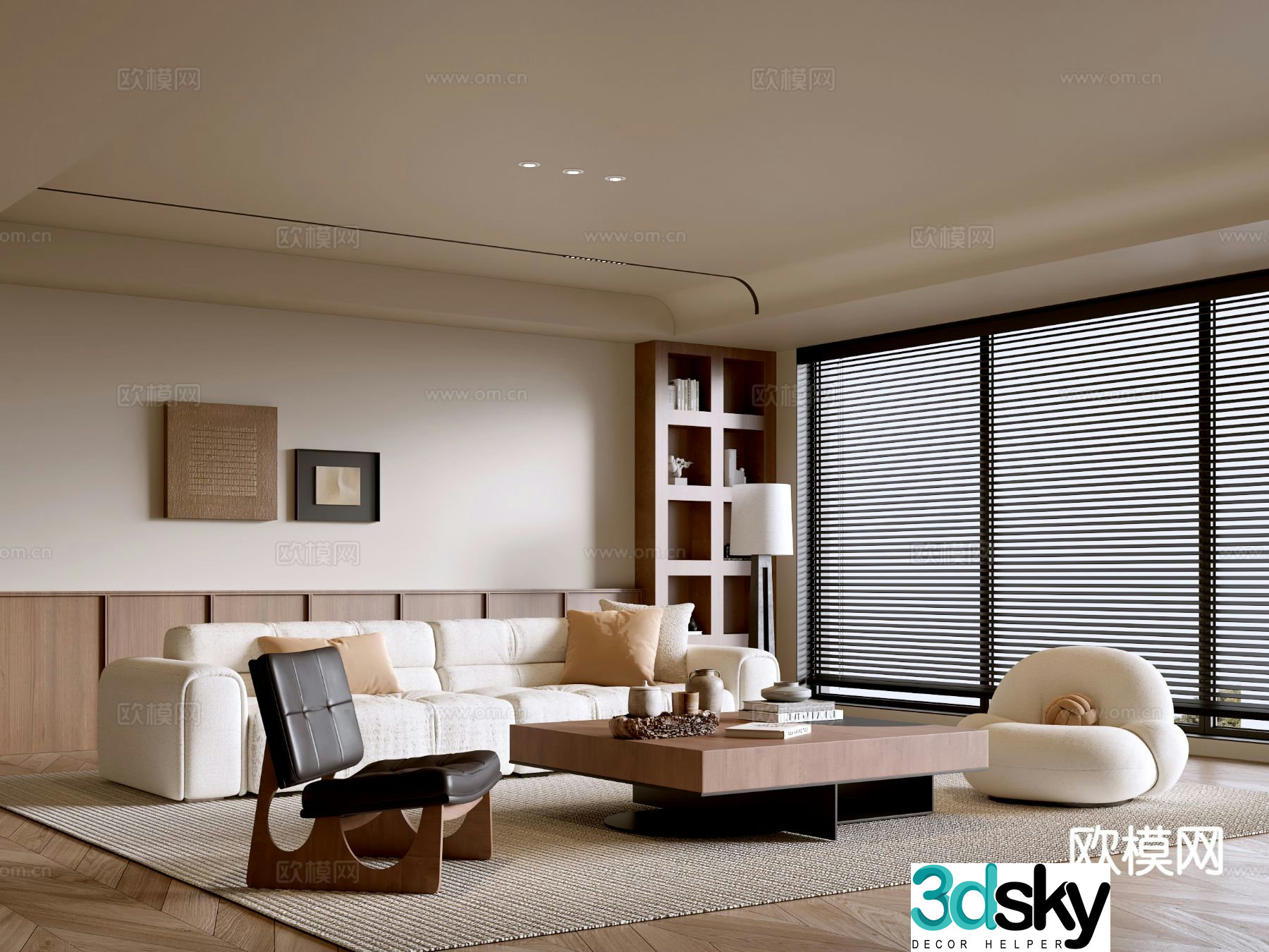 Medieval style living room 3D model