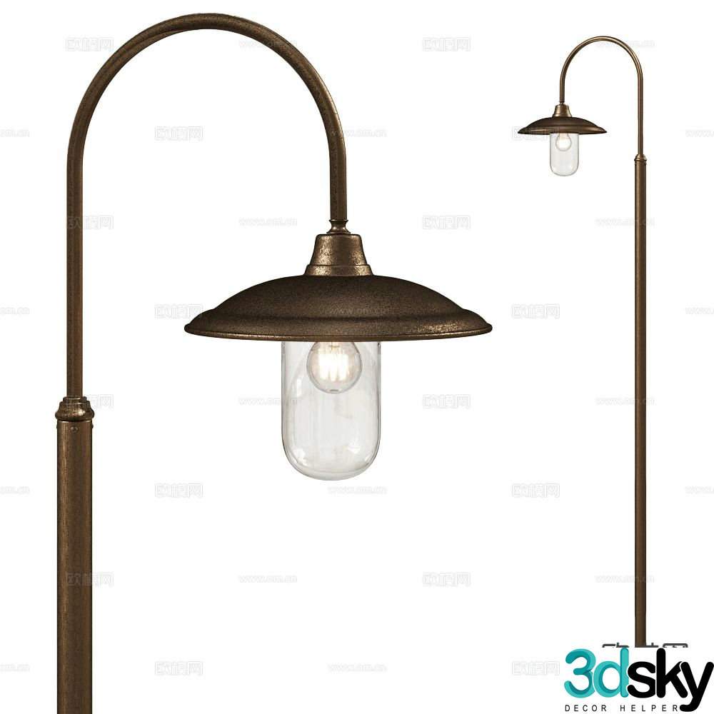 Il Fanale European floor lamp 3d model