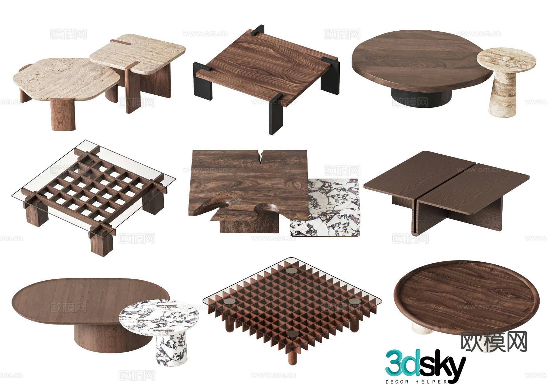 Medieval style coffee table 3D model