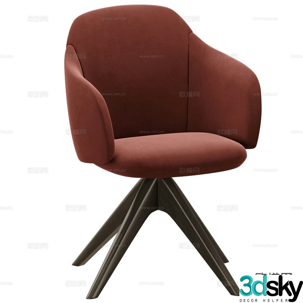 Innova chair single chair dining chair 3d model