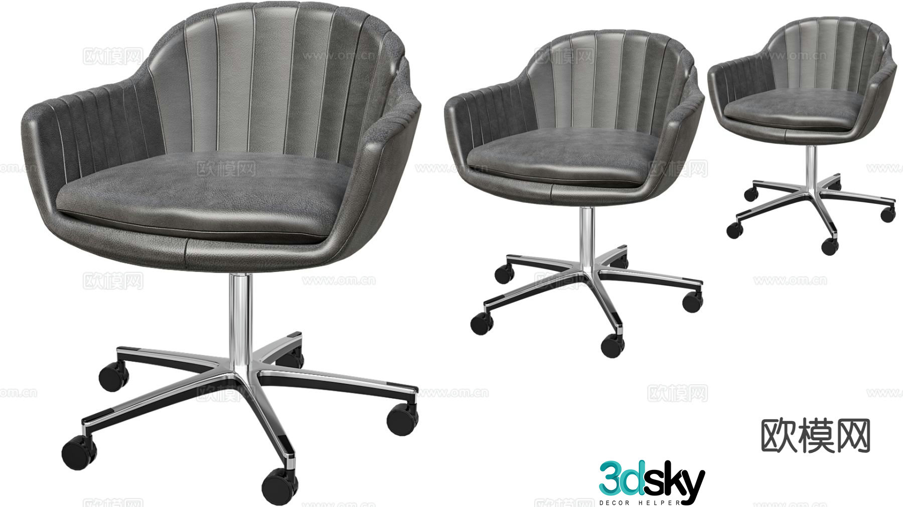 Office chair conference chair staff chair 3d model