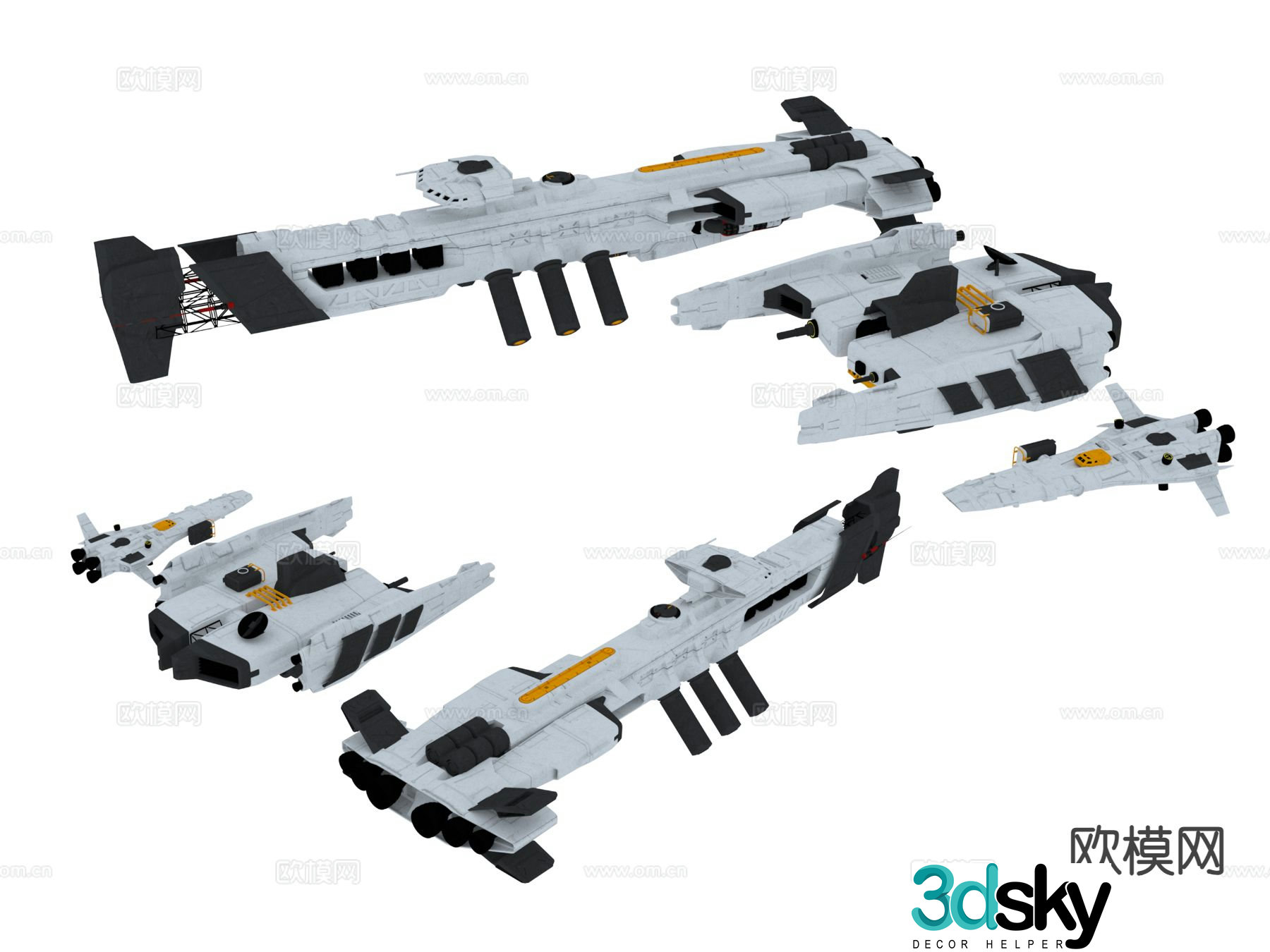 Industrial equipment space shuttle 3d model
