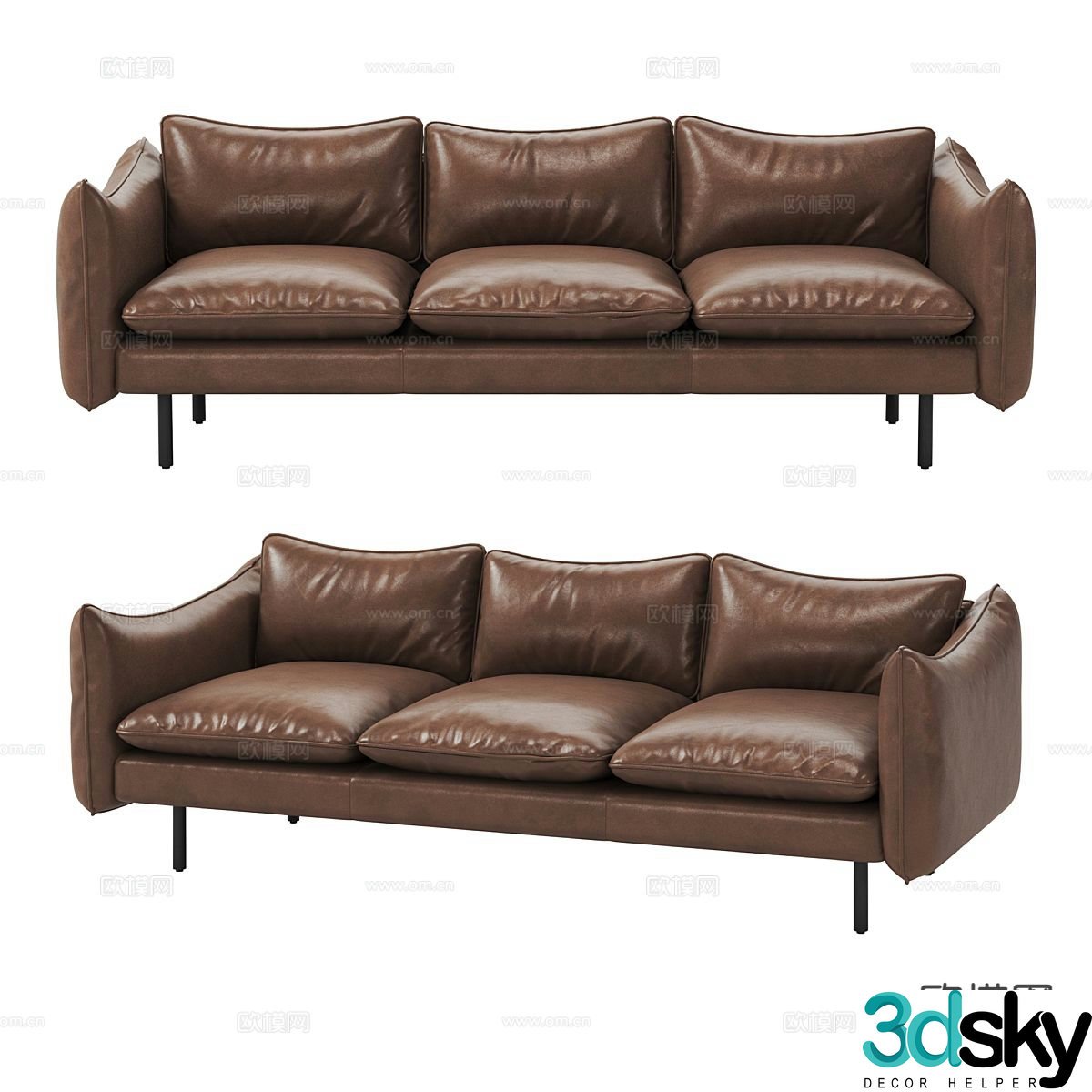 Modern love sofa 3d model