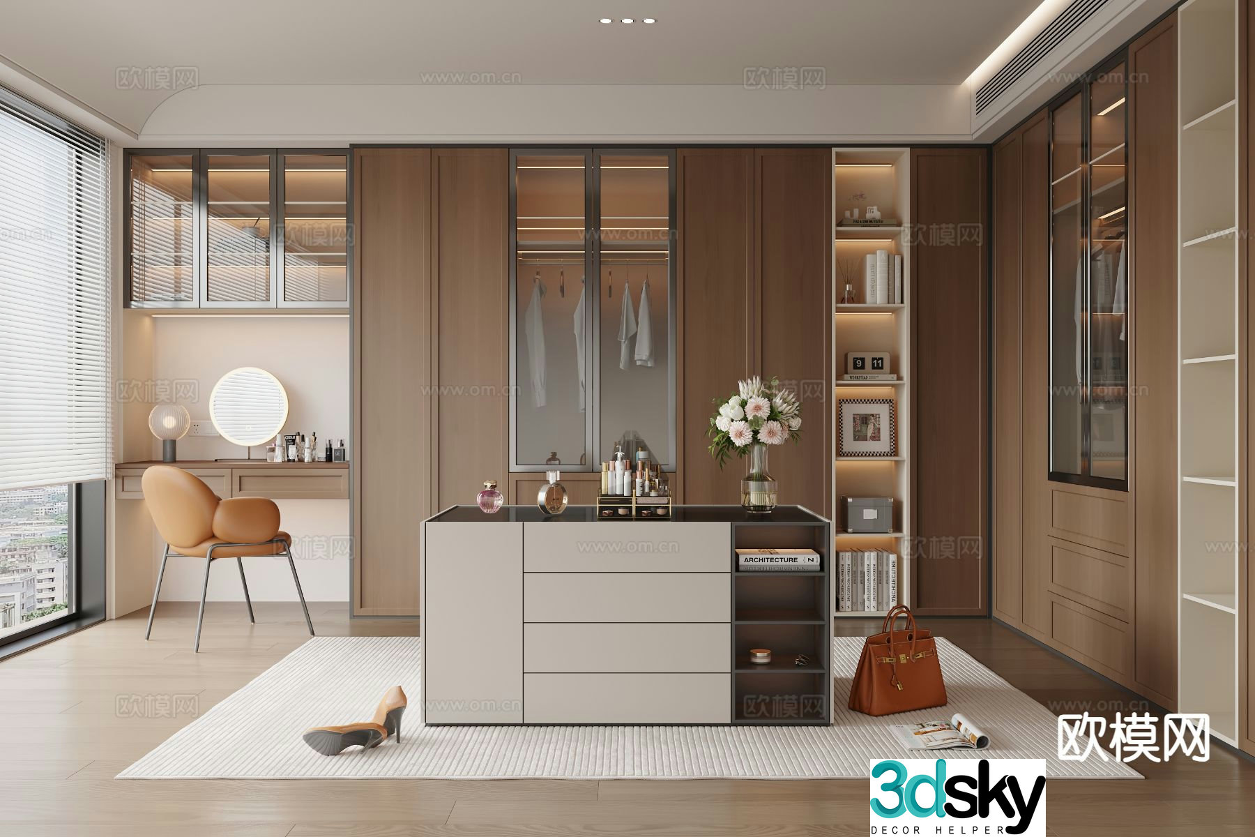 Italian cloakroom 3D model