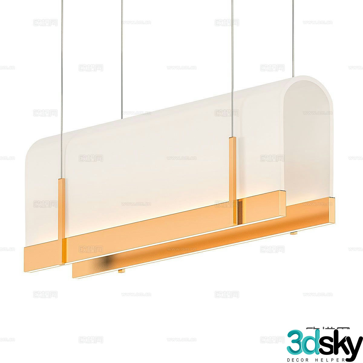 Modern creative chandelier 3d model