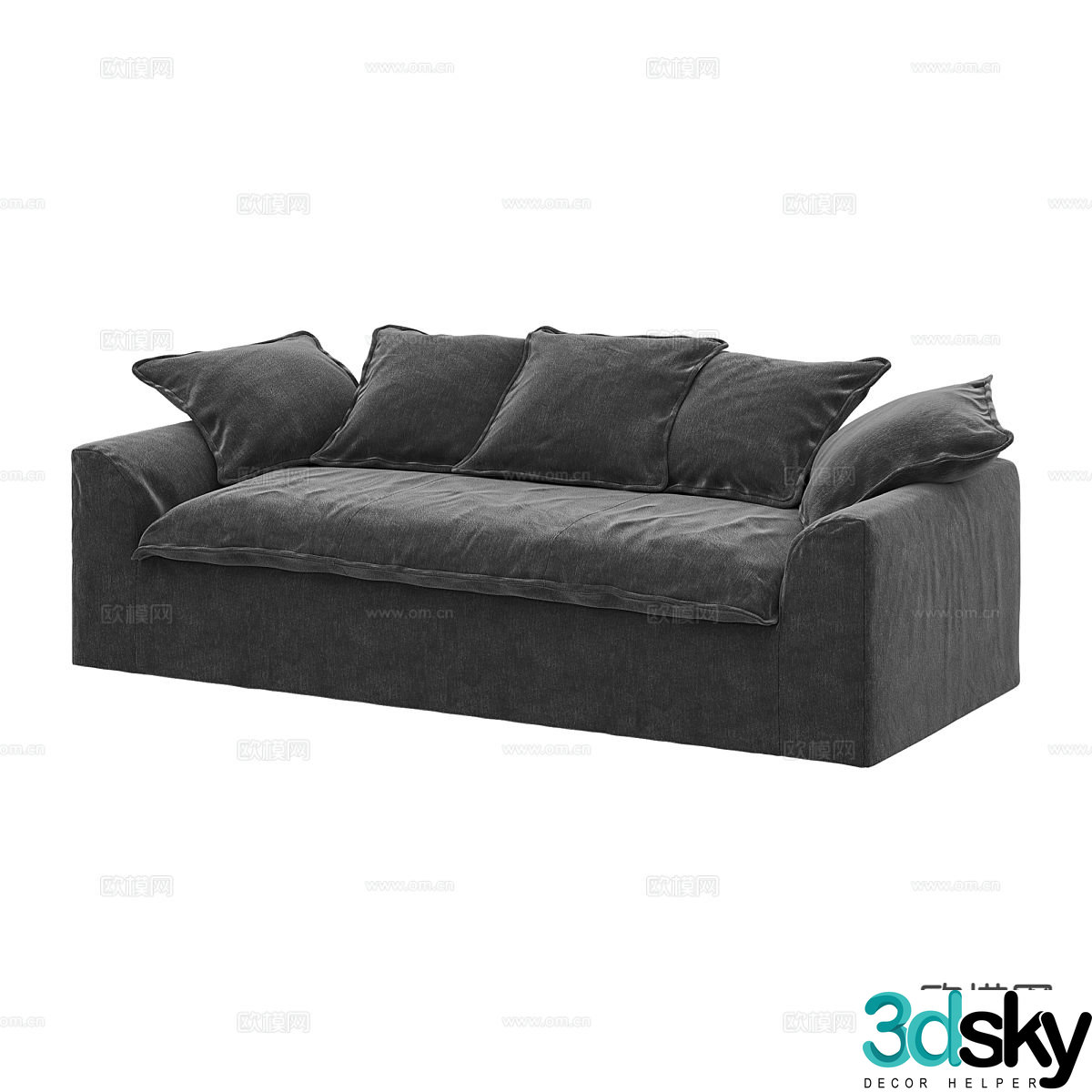 Modern love sofa 3d model