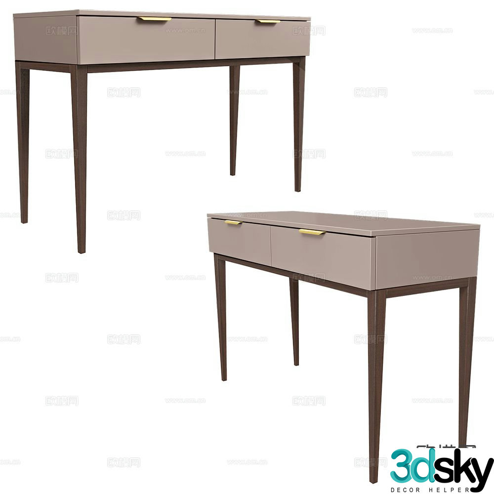 Mister modern dressing table makeup table 3d model
