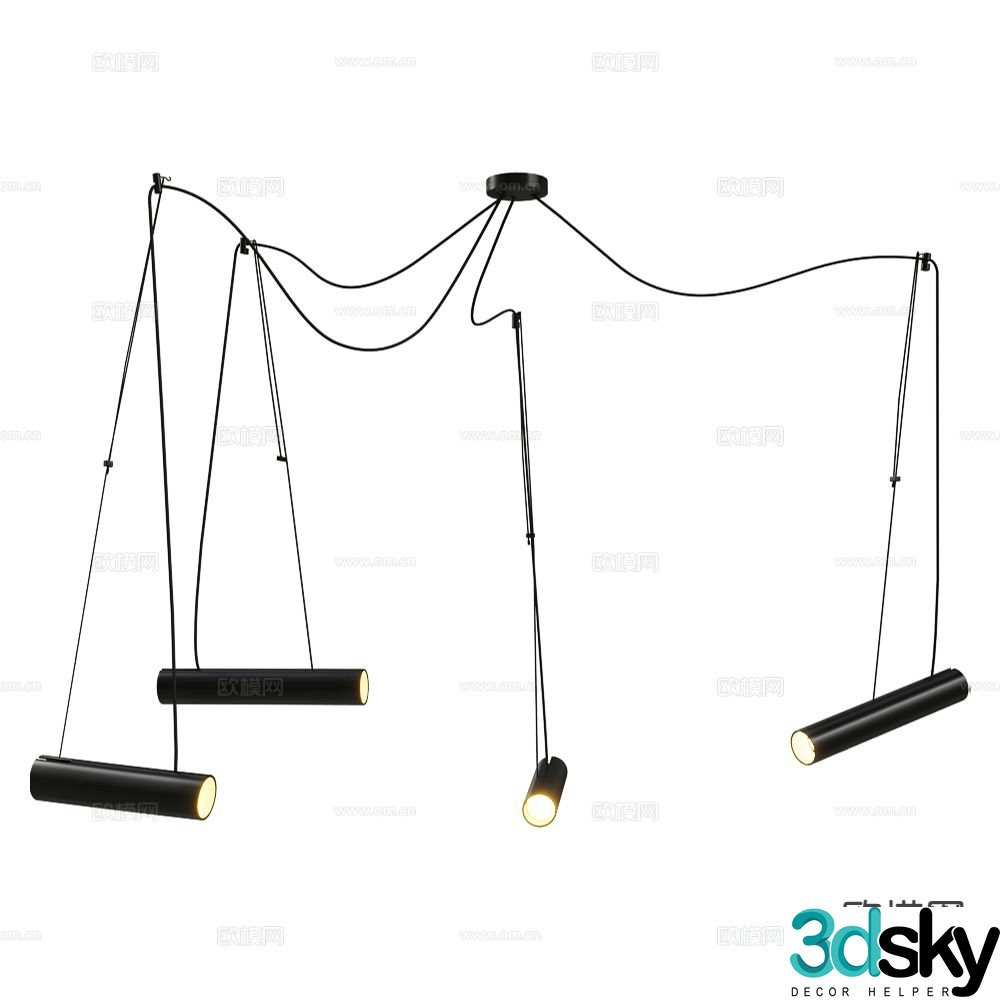 Ole creative chandelier art chandelier 3d model