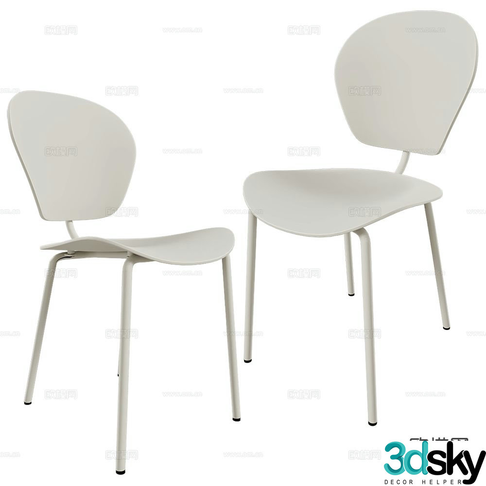 Zuiver Group modern chair dining chair 3d model
