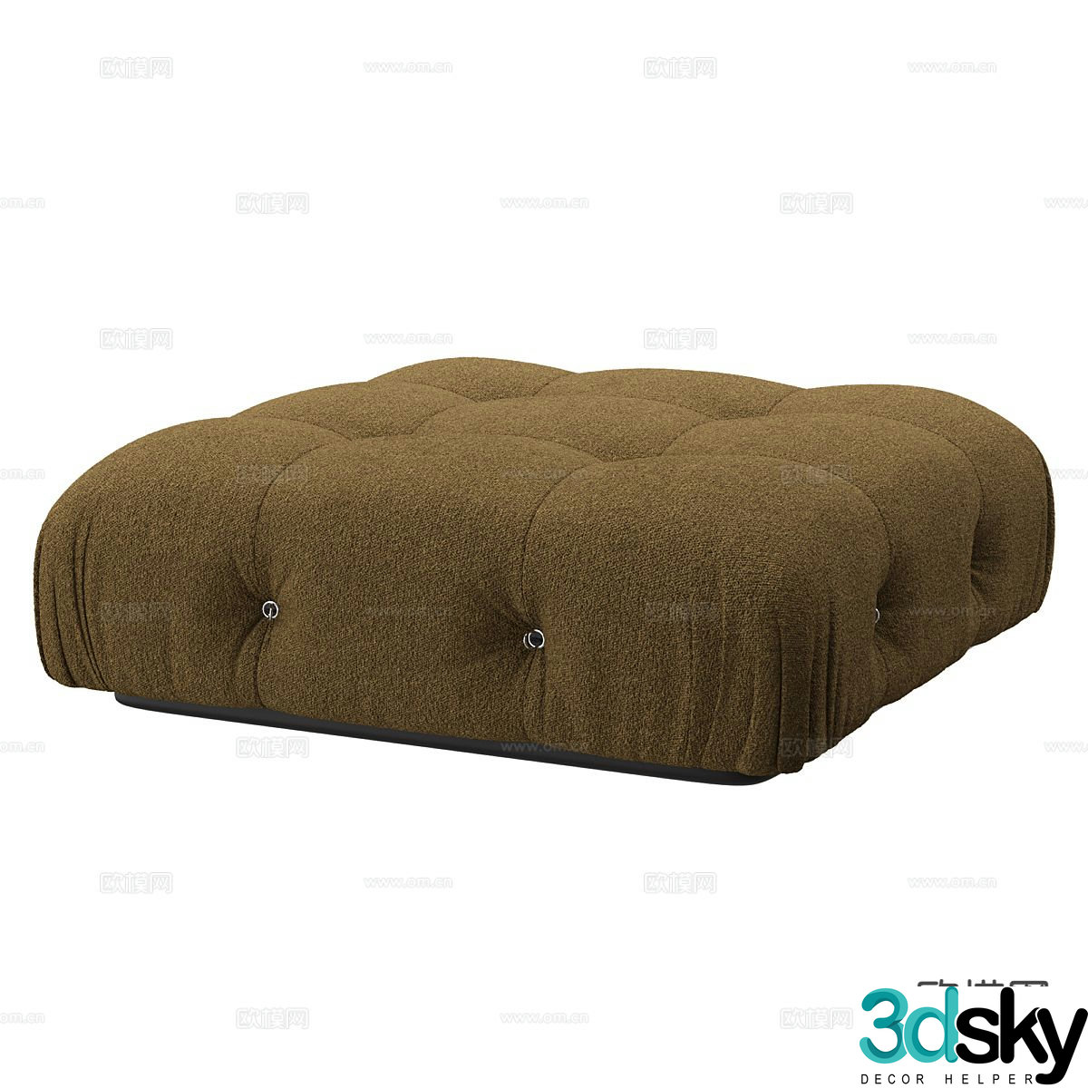 Nordic sofa stool 3d model