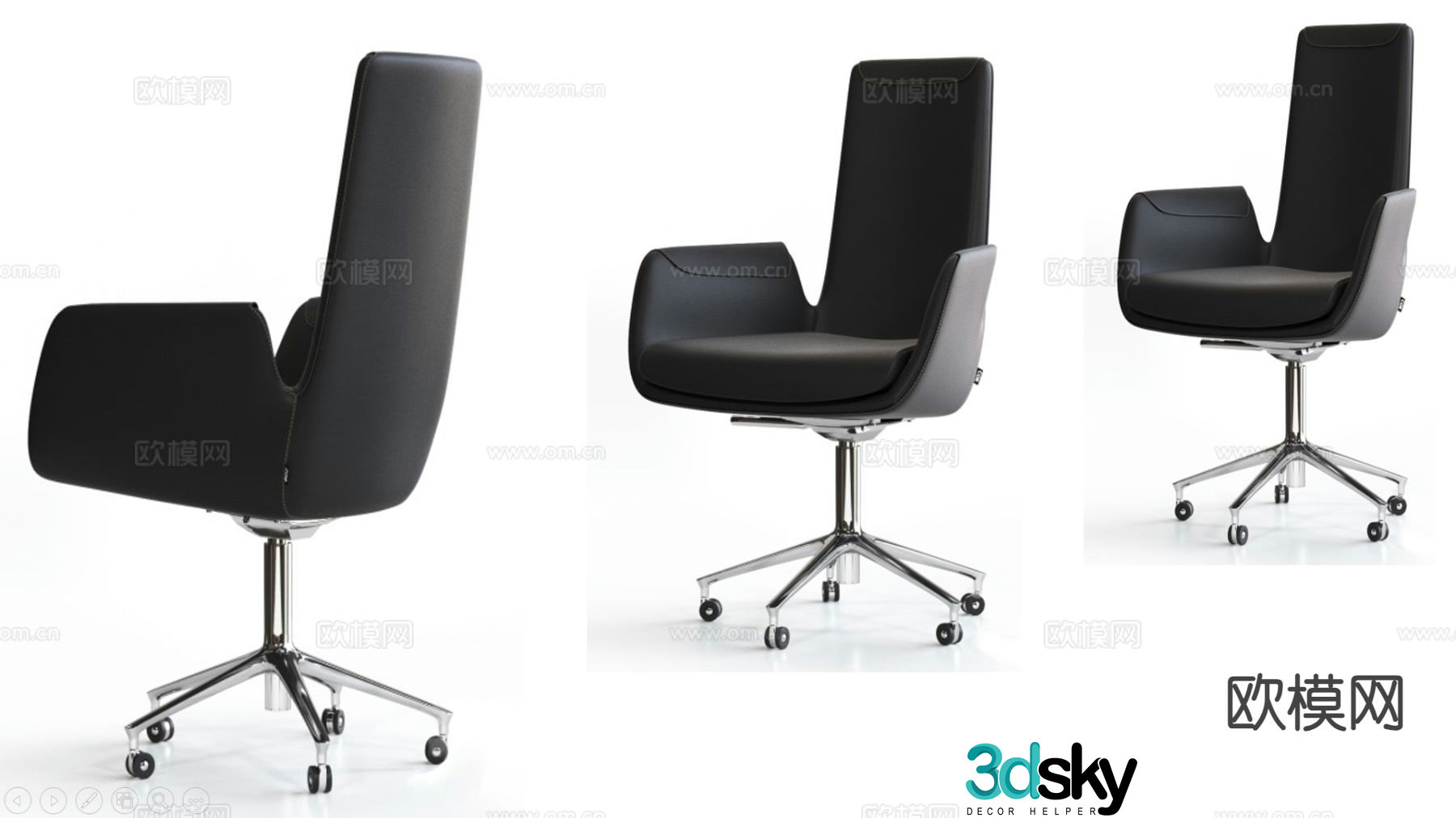 Office chair executive chair boss chair 3d model