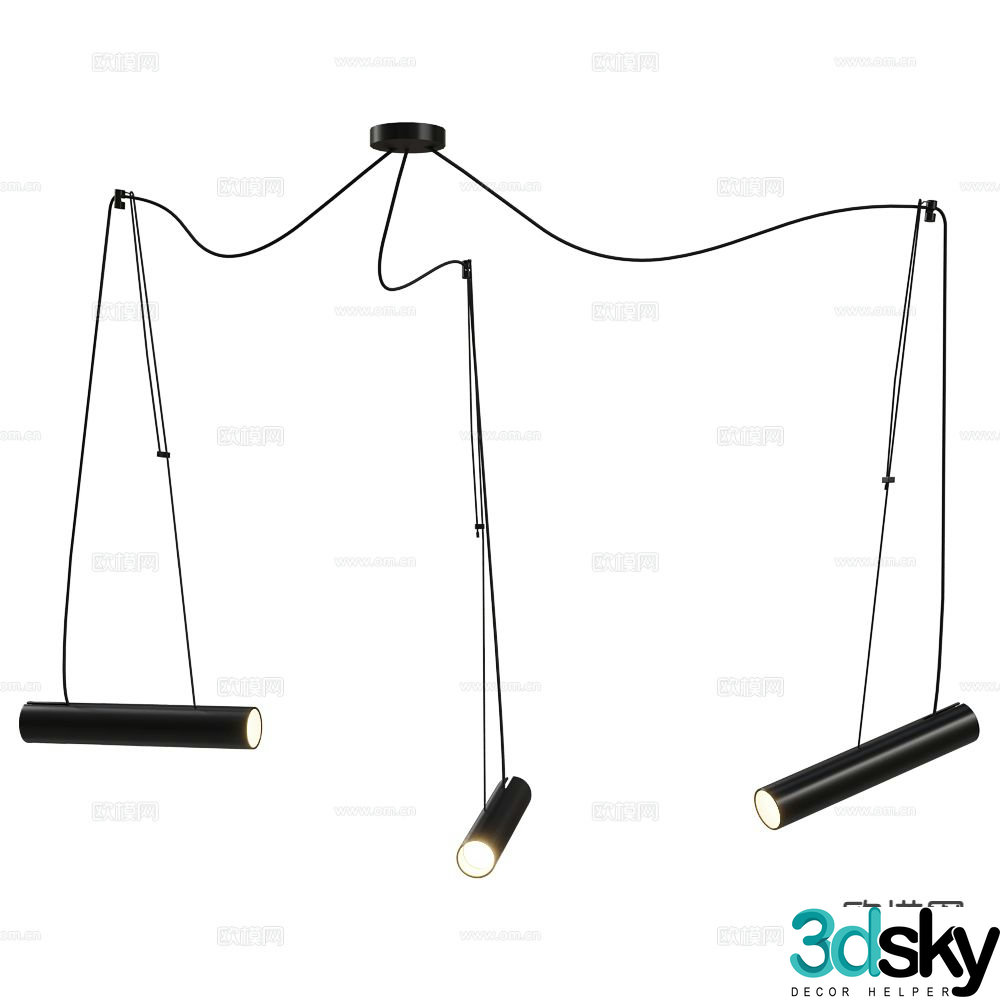 Ole creative chandelier 3d model