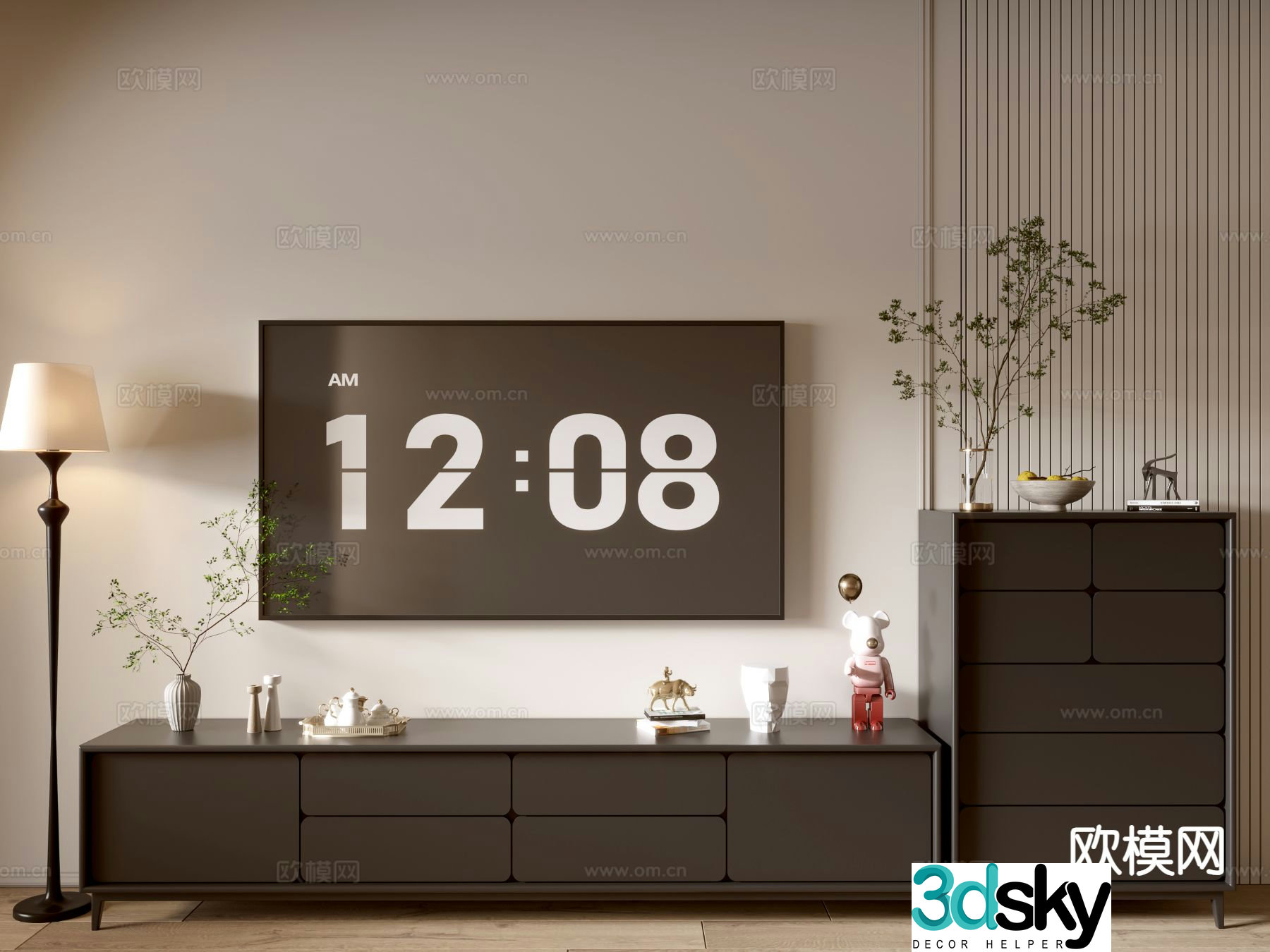Modern TV cabinet 3d model