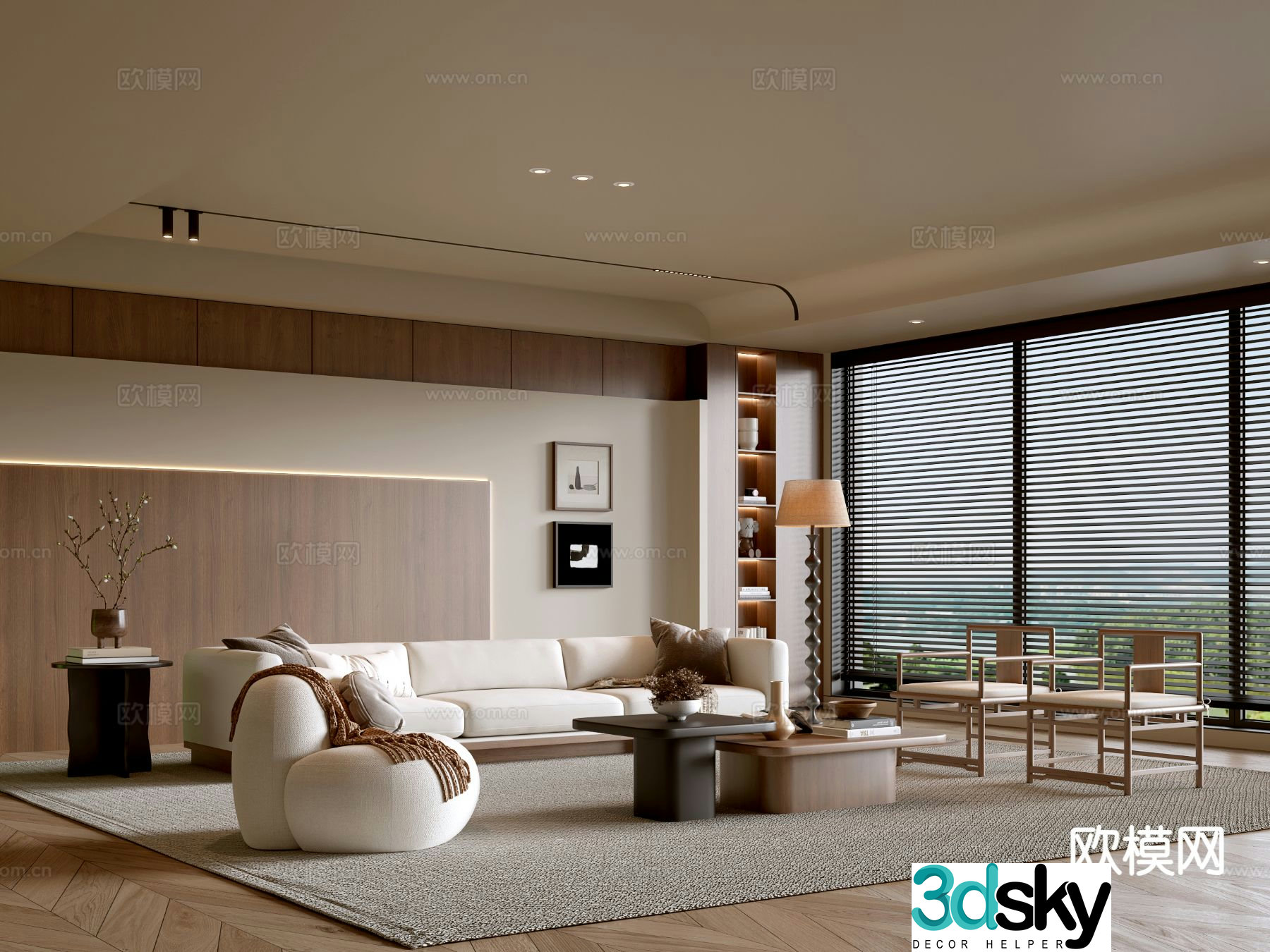 Medieval style living room 3D model