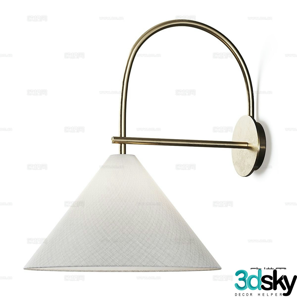 Minimalist wall lamp bedside wall lamp 3d model