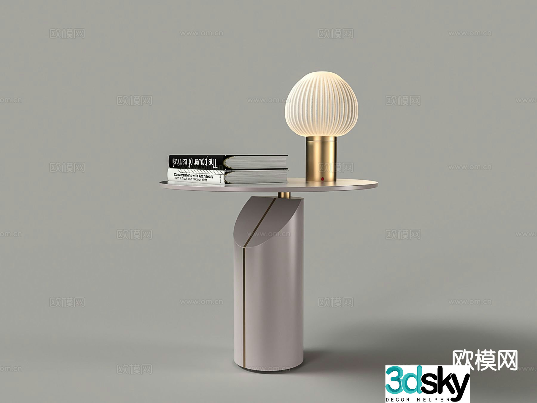 Modern side table corner table round table table table 3D model