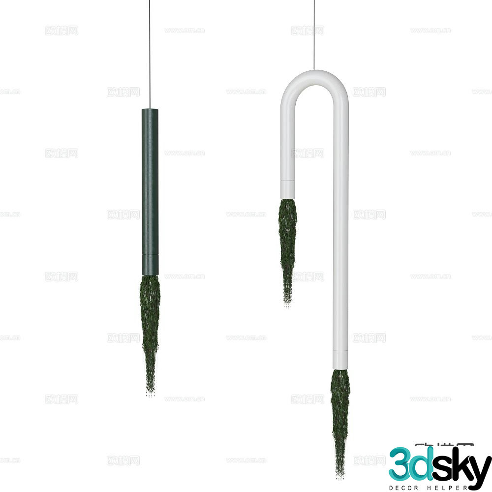 Greenmood creative chandelier 3d model