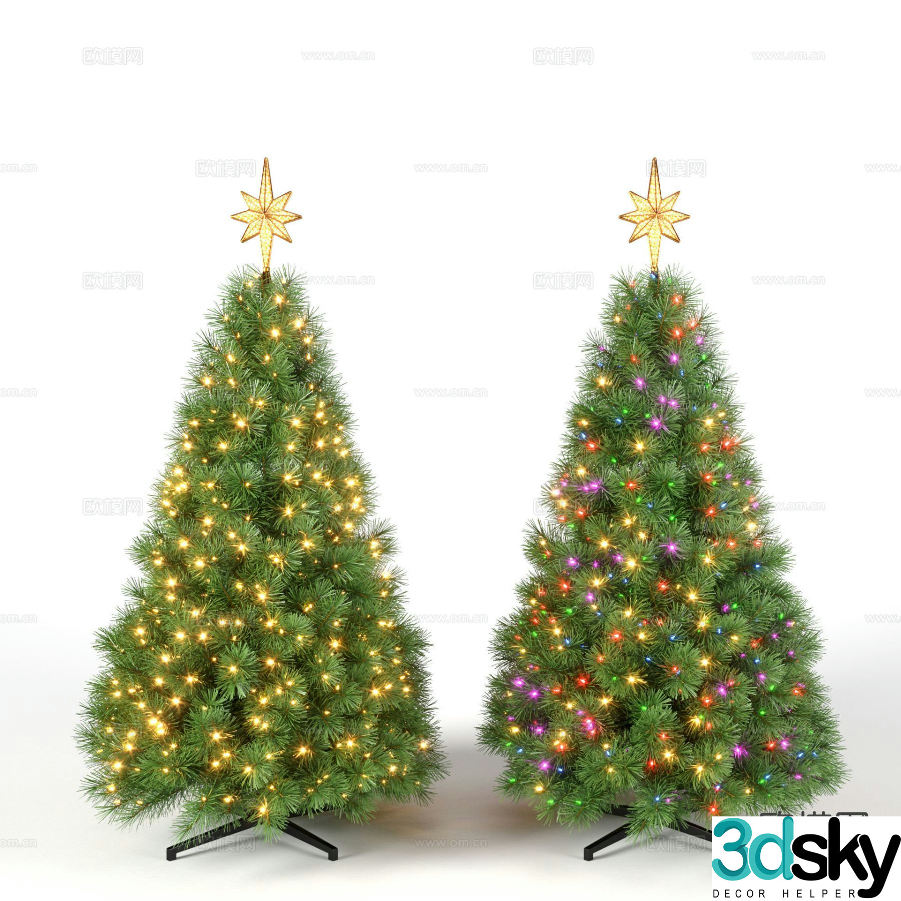 Christmas tree ornaments Christmas decoration 3D model