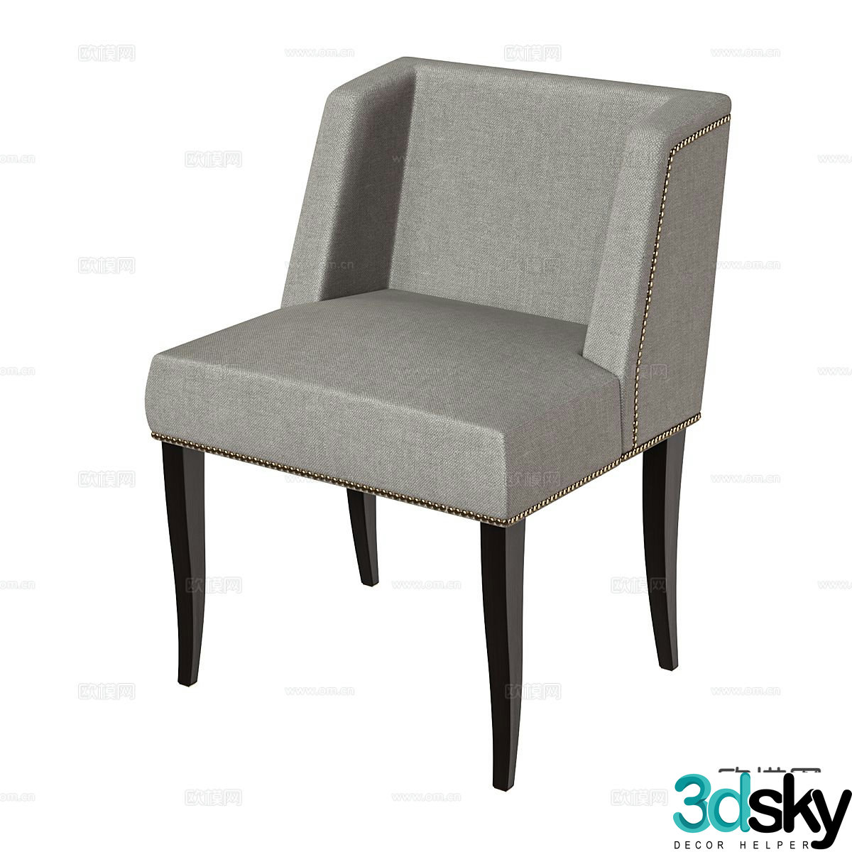 Modern chair dining chair 3d model