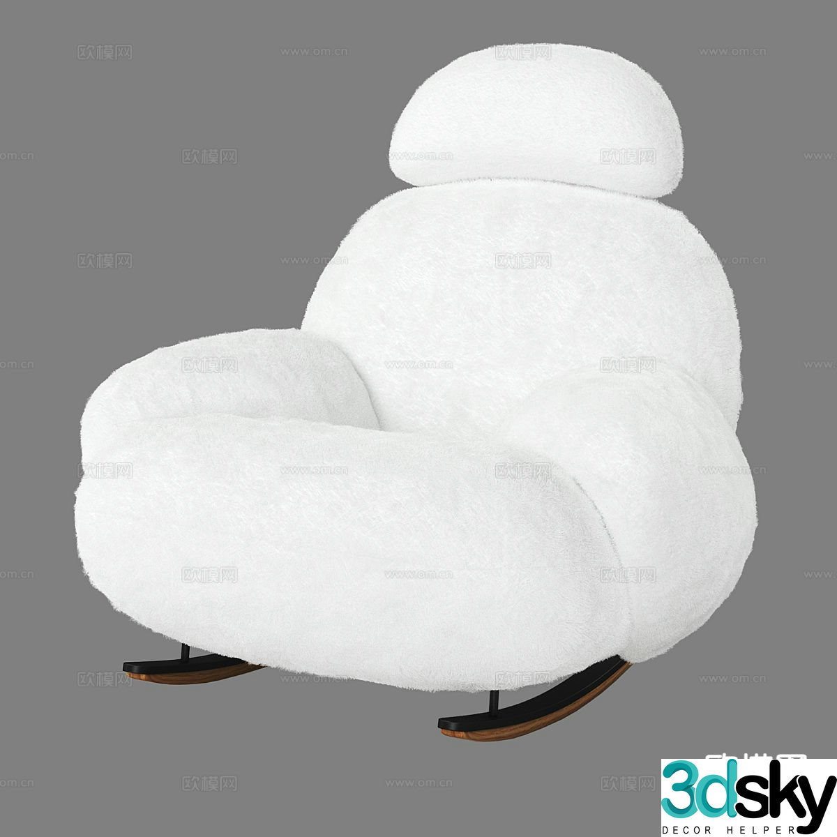 Nordic leisure sofa 3d model
