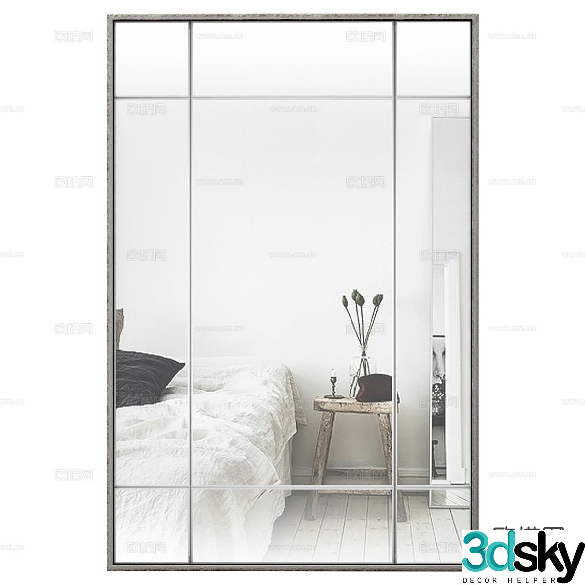mirror decorative mirror hanging mirror 3d model