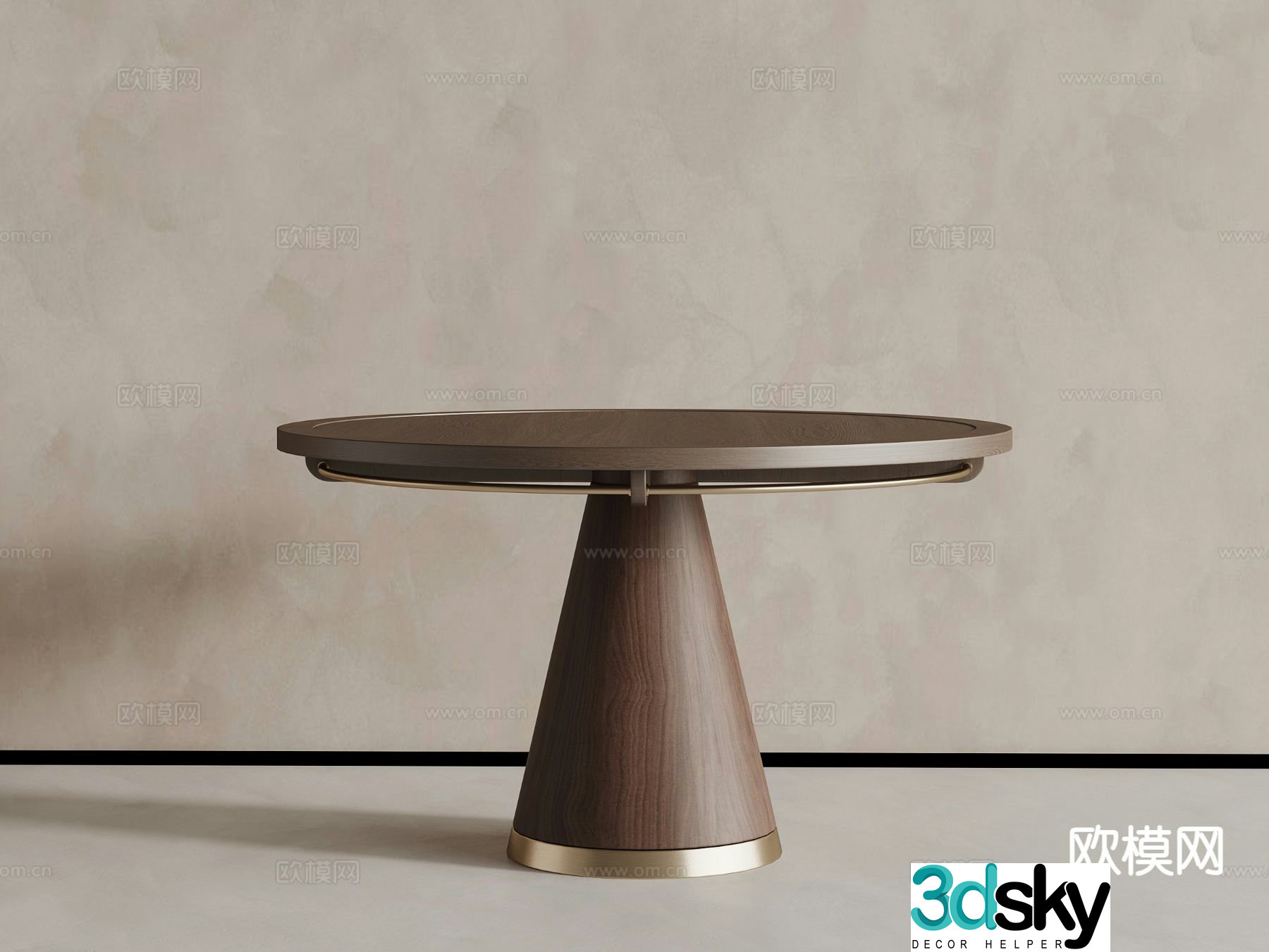 Medieval dining table 3d model