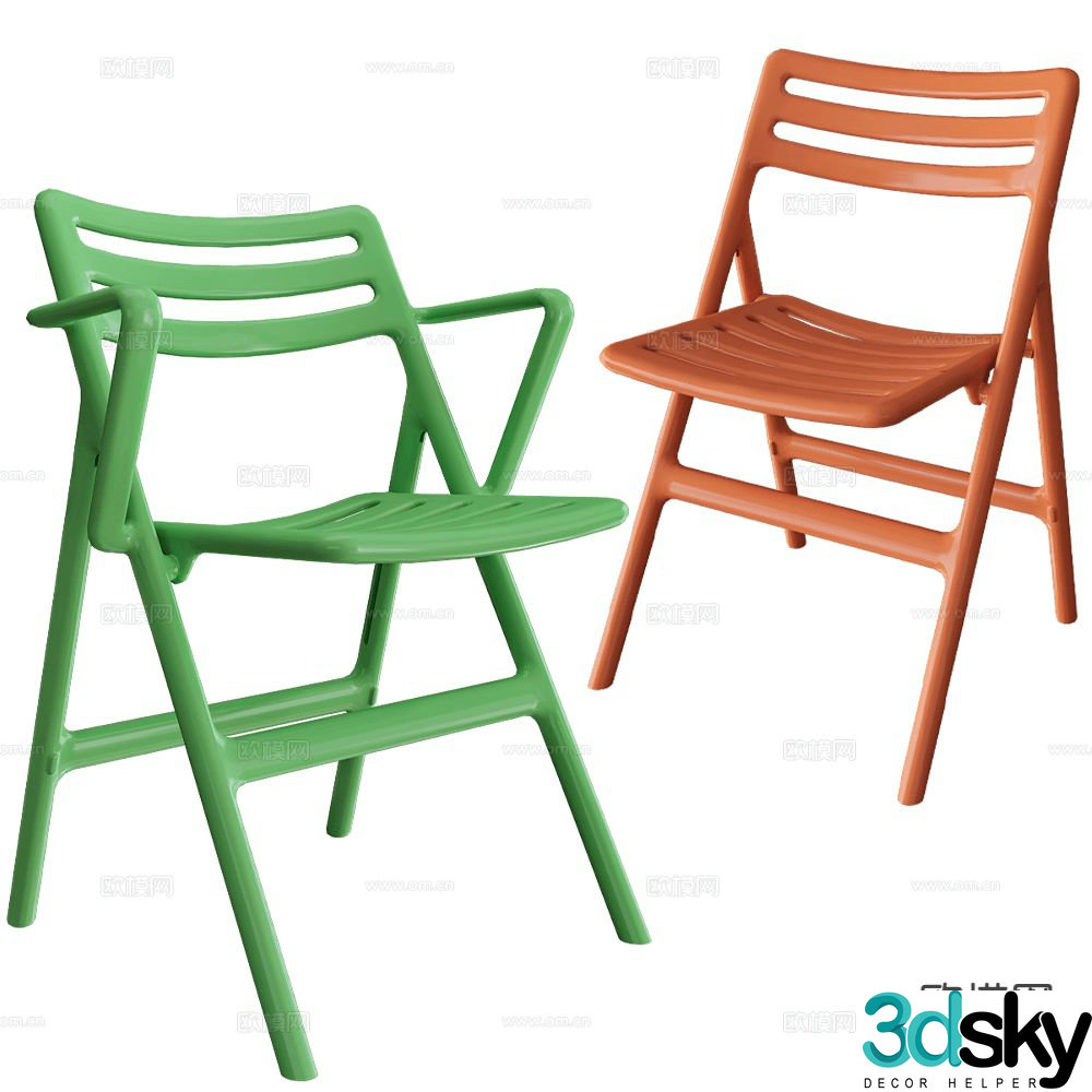 Magis modern chair dining chair 3d model