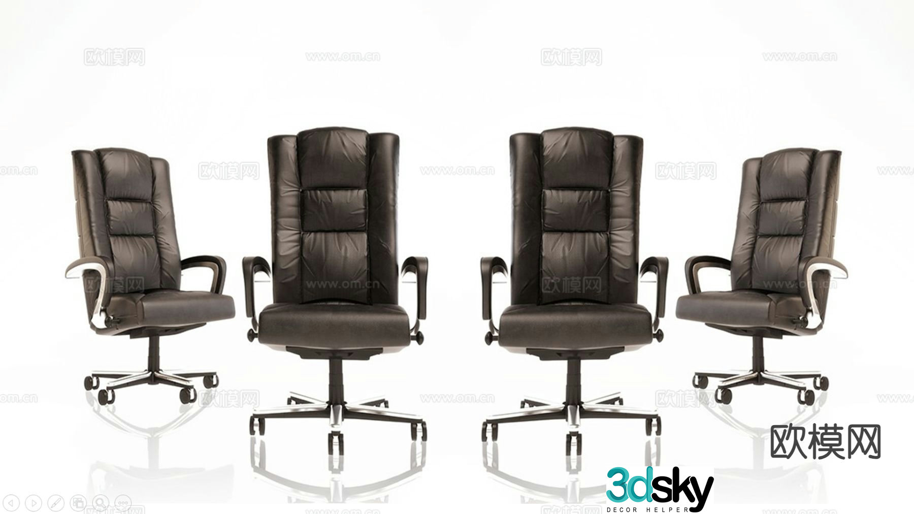 Office chair executive chair boss chair 3d model