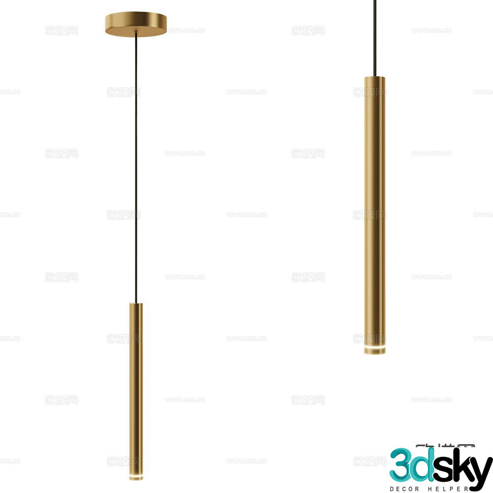LedsC4 bedside small chandelier 3d model