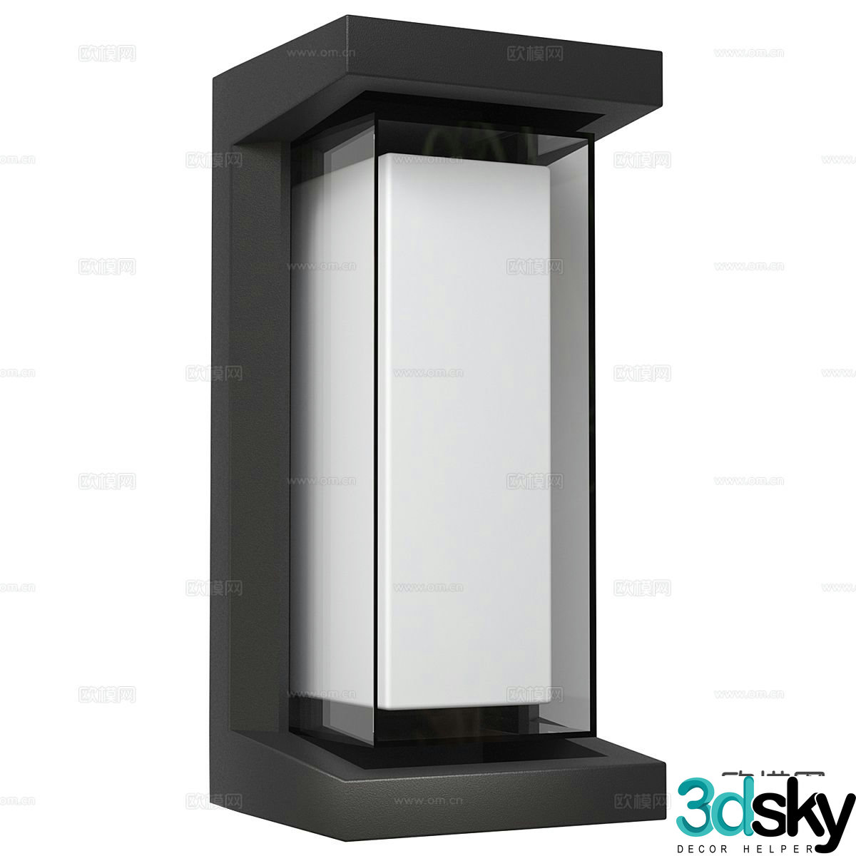 Modern minimalist wall lamp 3d model