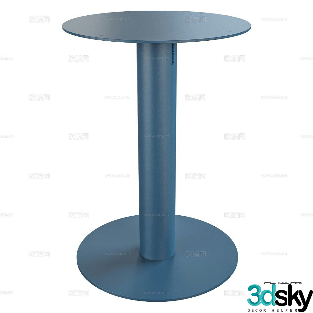 Delo side table corner table round table table table 3d model