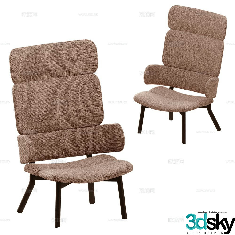 Innova modern chair lounge chair 3d model