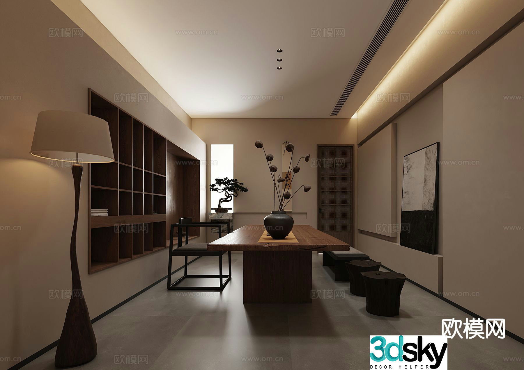 Wabi-sabi tea room 3d model