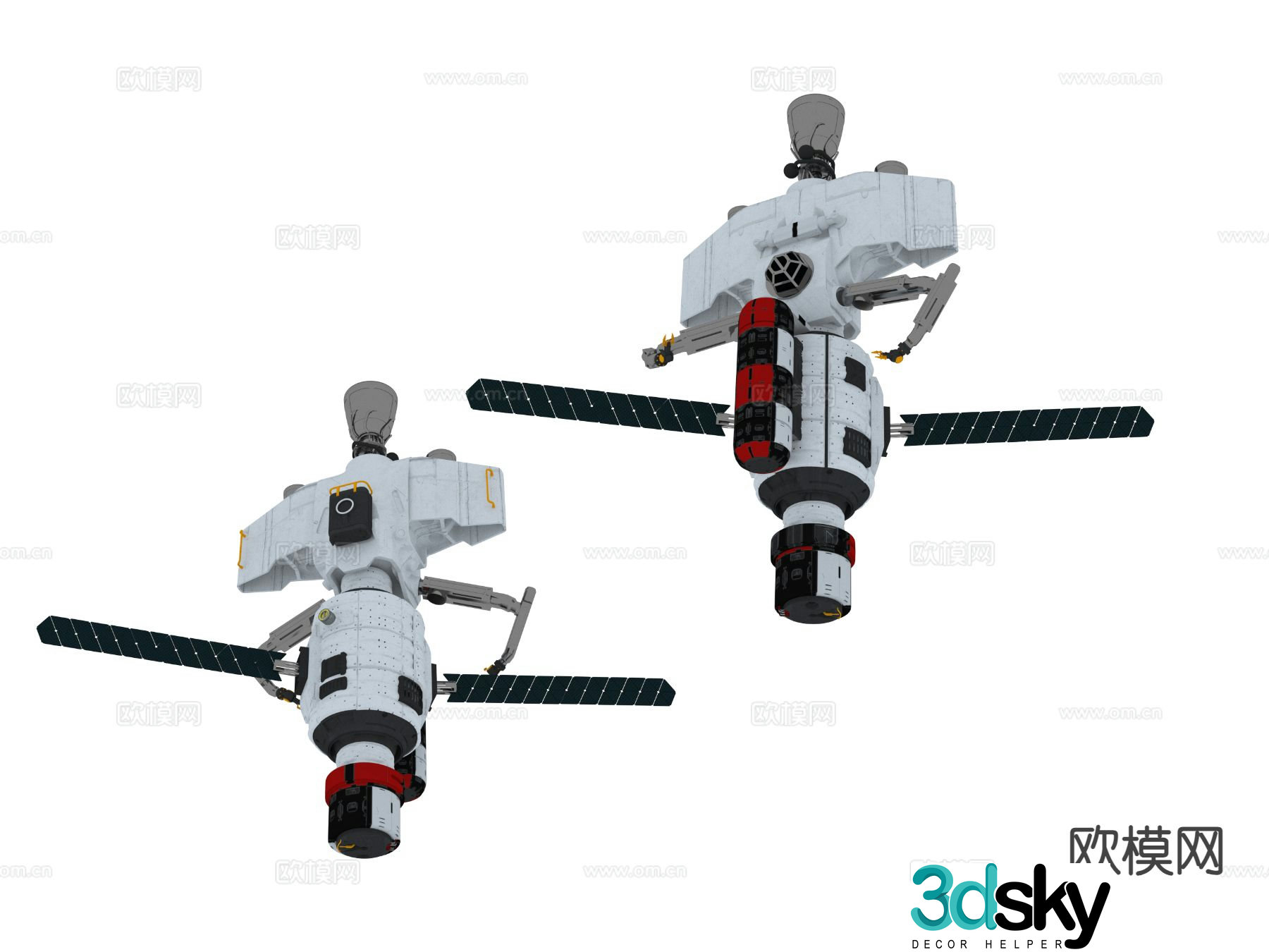 Industrial equipment space shuttle 3d model