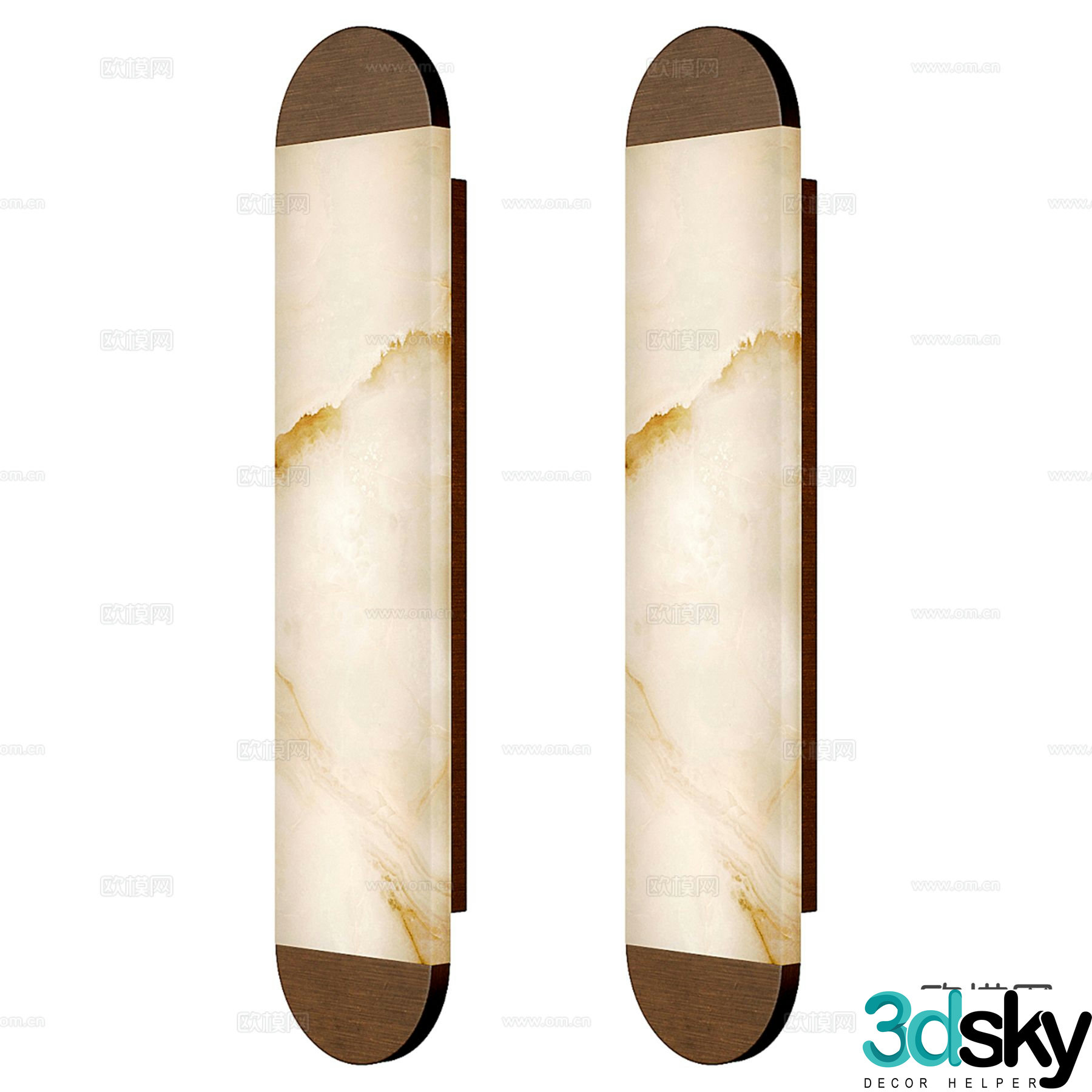 Light luxury wall lamp 3D model