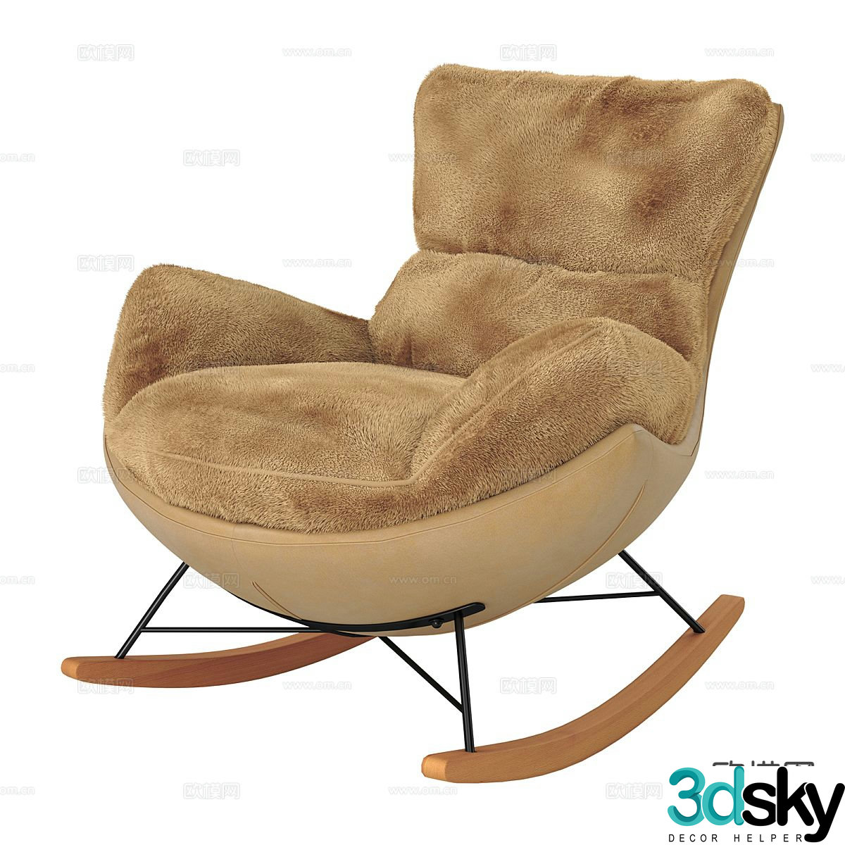 Nordic leisure sofa 3d model