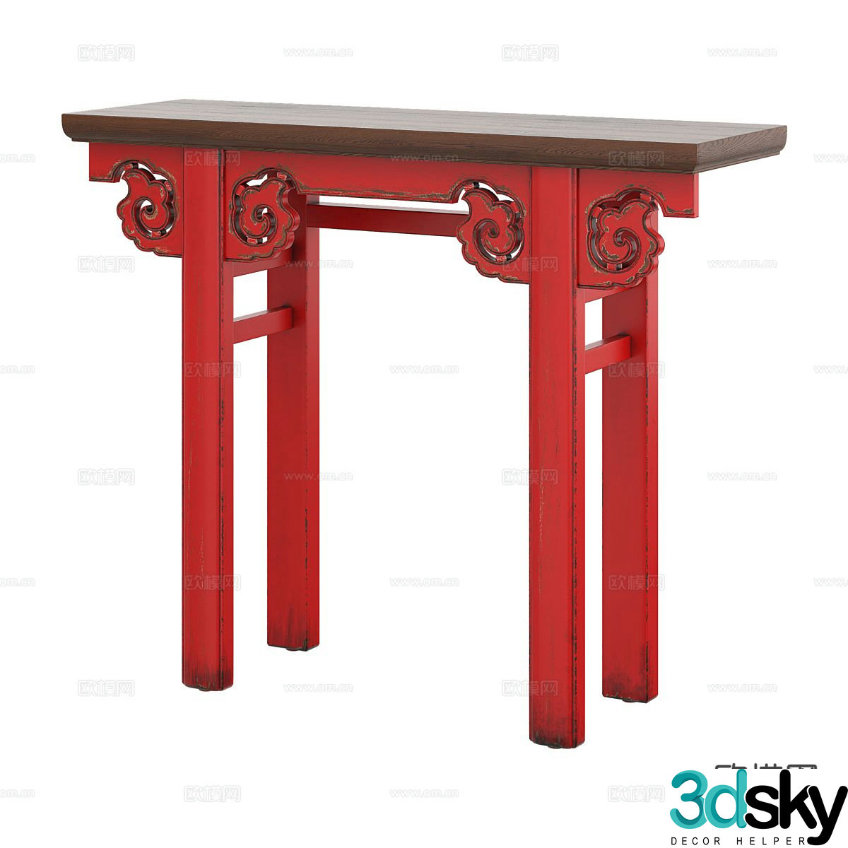New Chinese style Duanjingdai 3D model