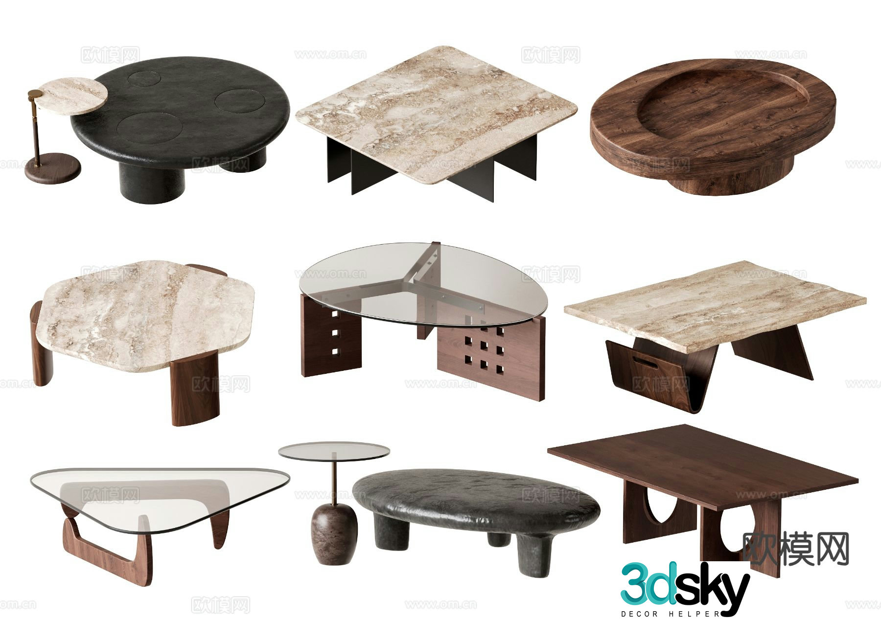 Medieval style coffee table 3D model