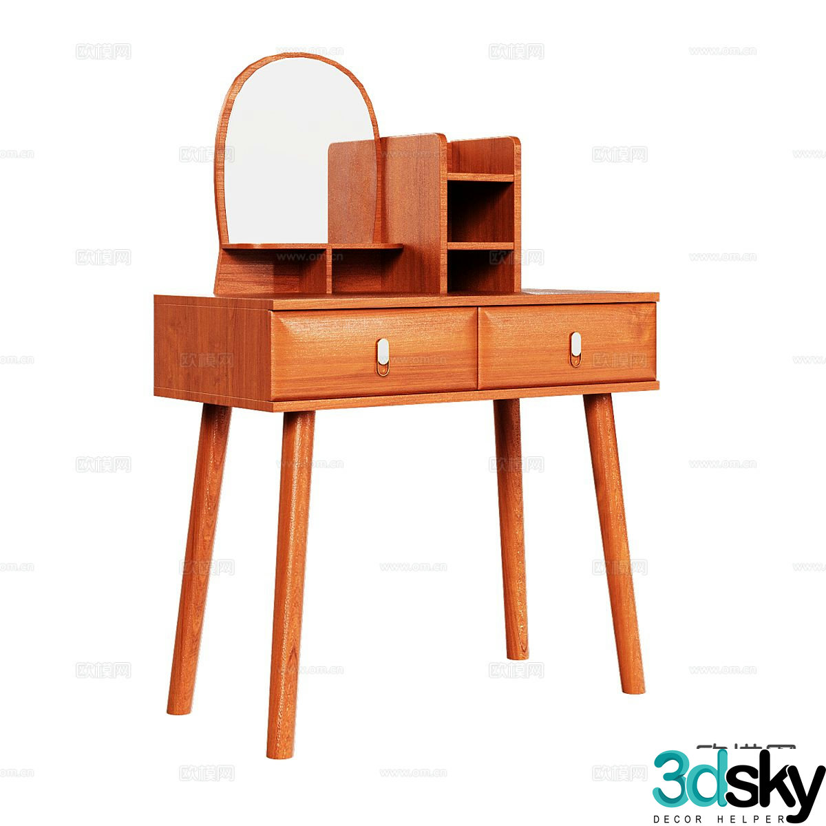 Nordic dressing table dressing table 3d model