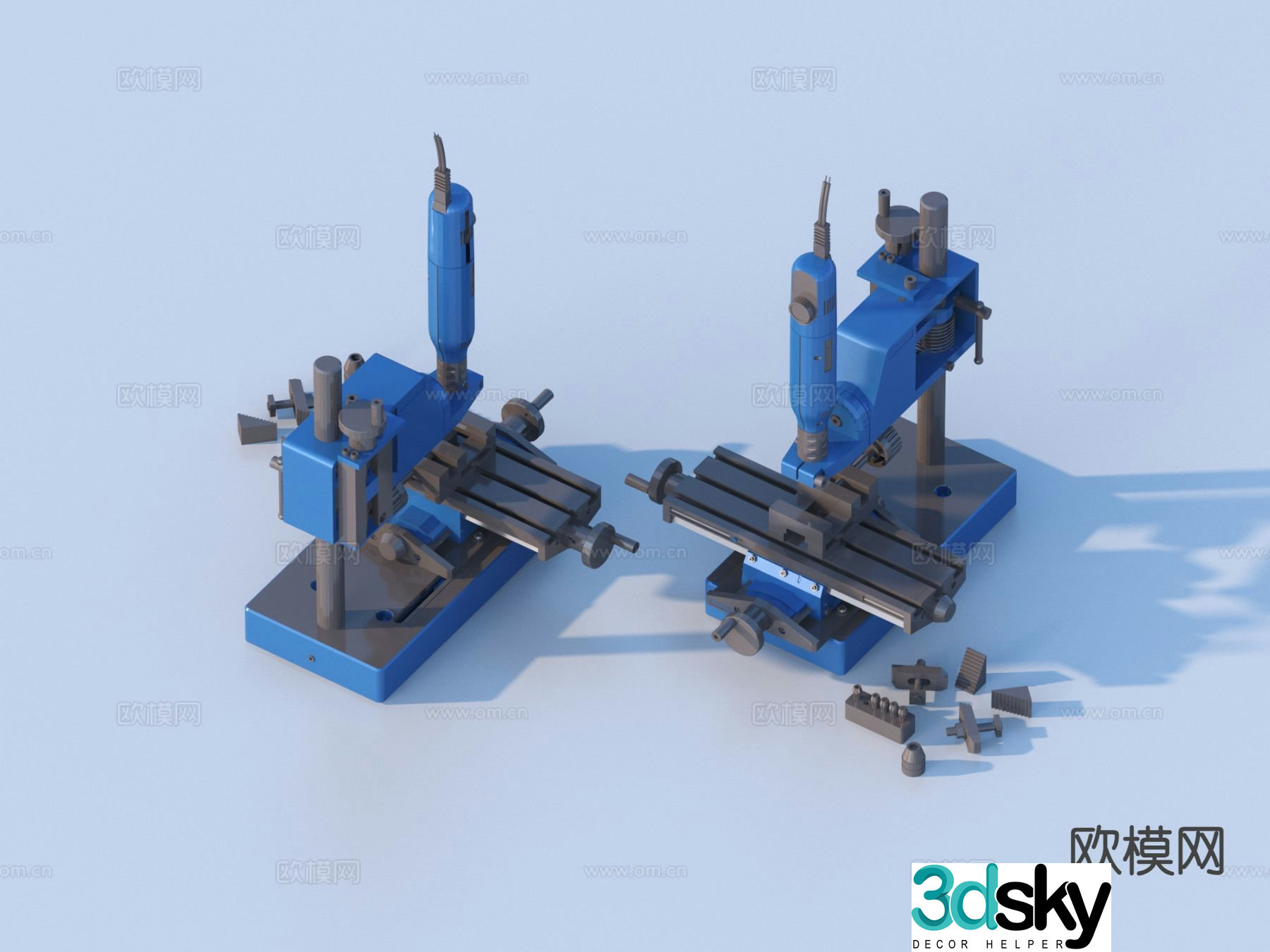 Mechanical machine tools machine equipment 3d model
