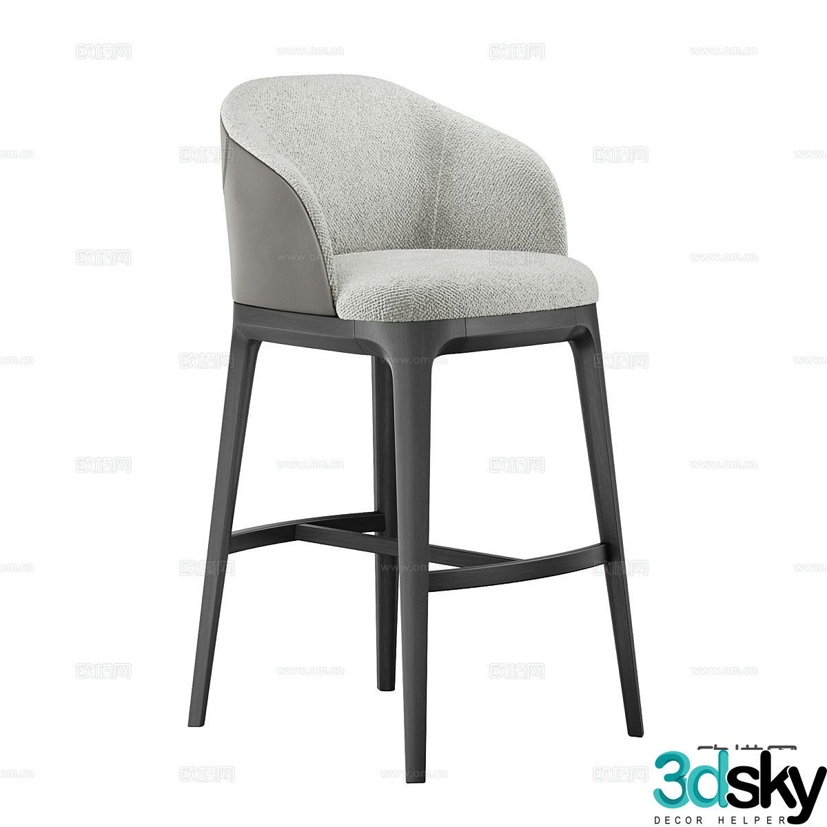 bar stool bar stool high chair 3d model