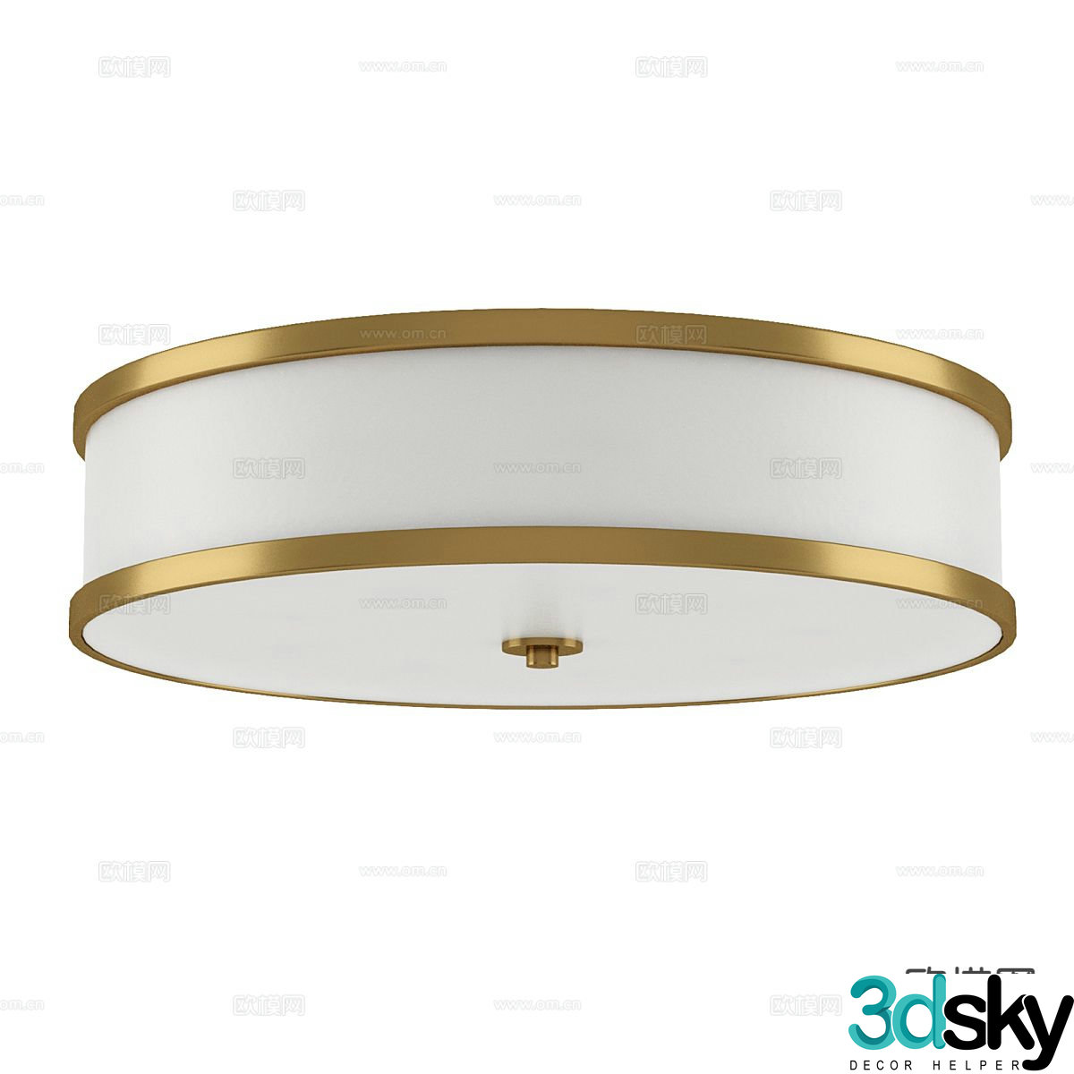 Light luxury ceiling lamp 3D model